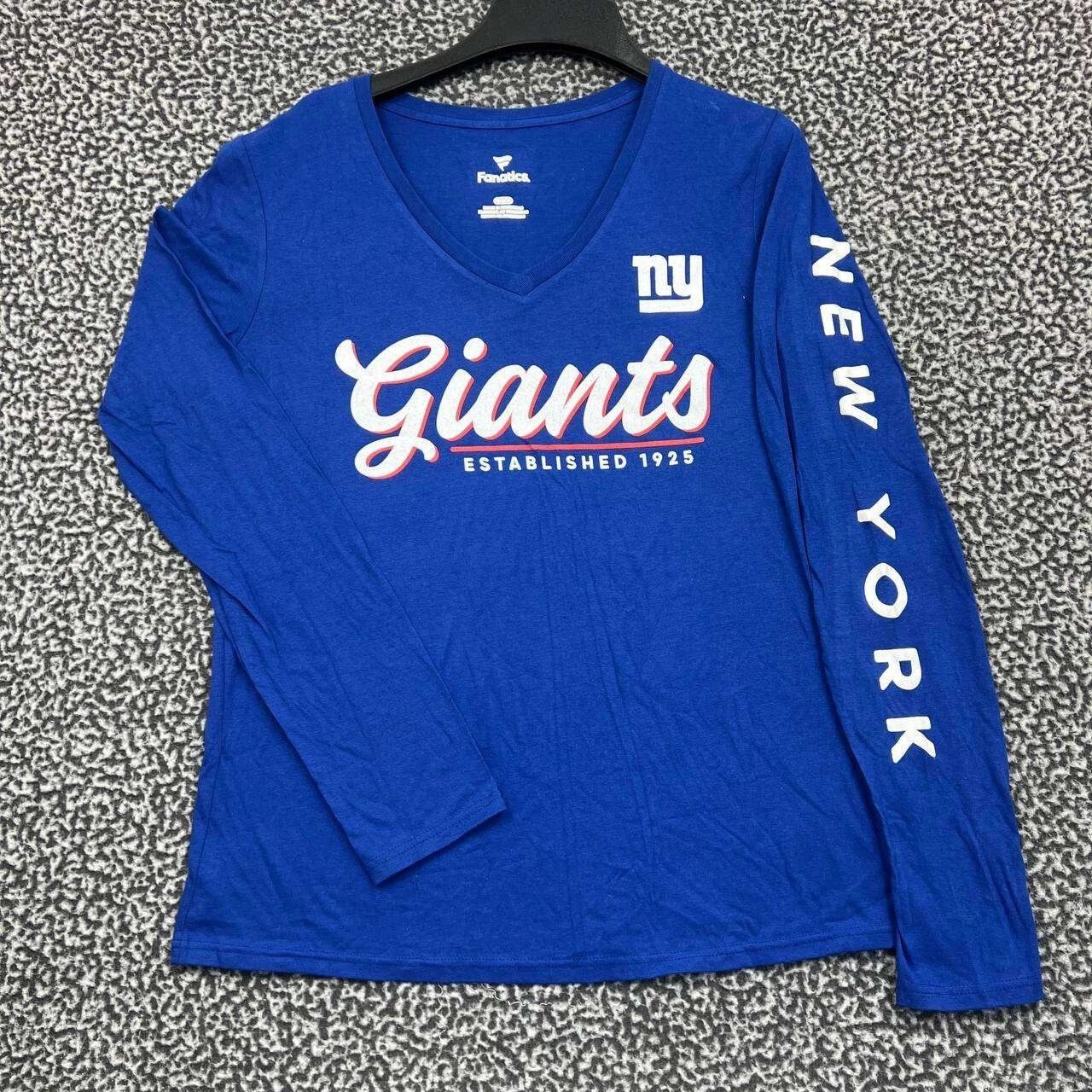 Other New York Giants Shirt Women Long Sleeve V-Neck New M Size M / US 6-8 / IT 42-44 - 1 Thumbnail