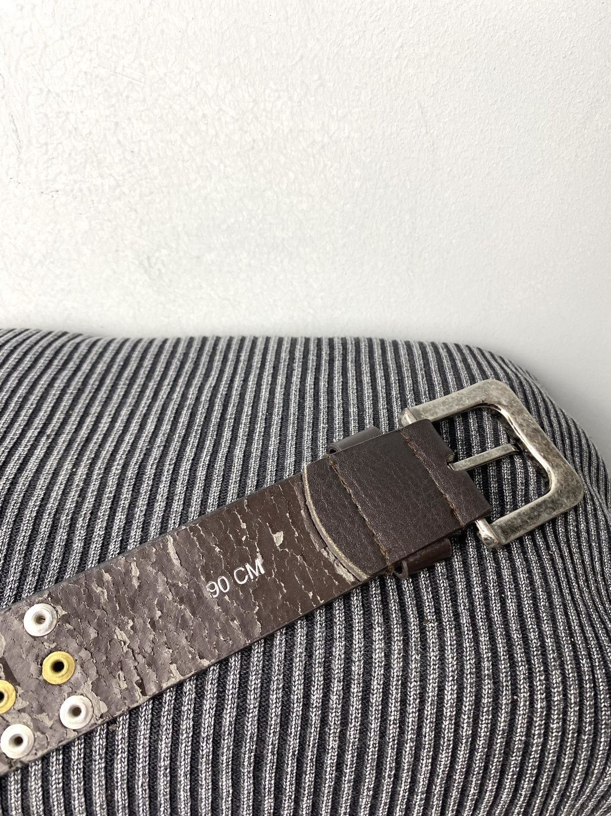 Japanese Brand Y2K Vintage Metal Leather Belt Hype Drip Size ONE SIZE - 9 Thumbnail