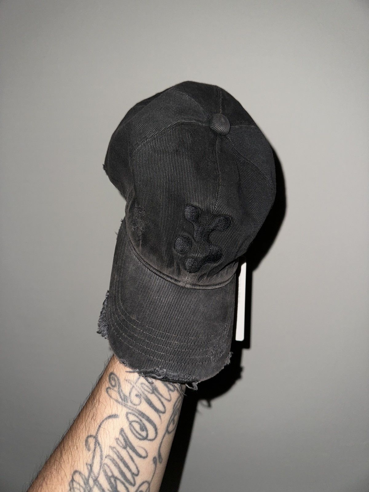 Vuja De Vuja De Mudwash Black Kai Destroyed PL Denim Hat | Grailed