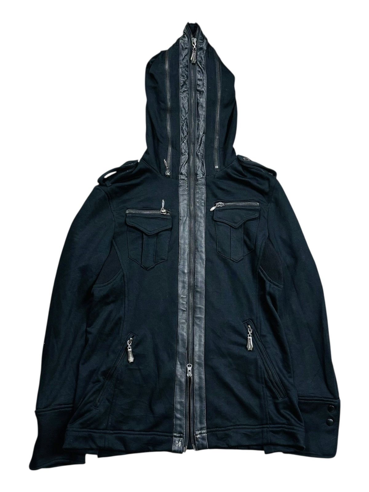 JACKROSE 2000s Luv Maison Jackrose - Vkei Style GIMP Zip Hoodie Size US M / EU 48-50 / 2 - 3 Thumbnail