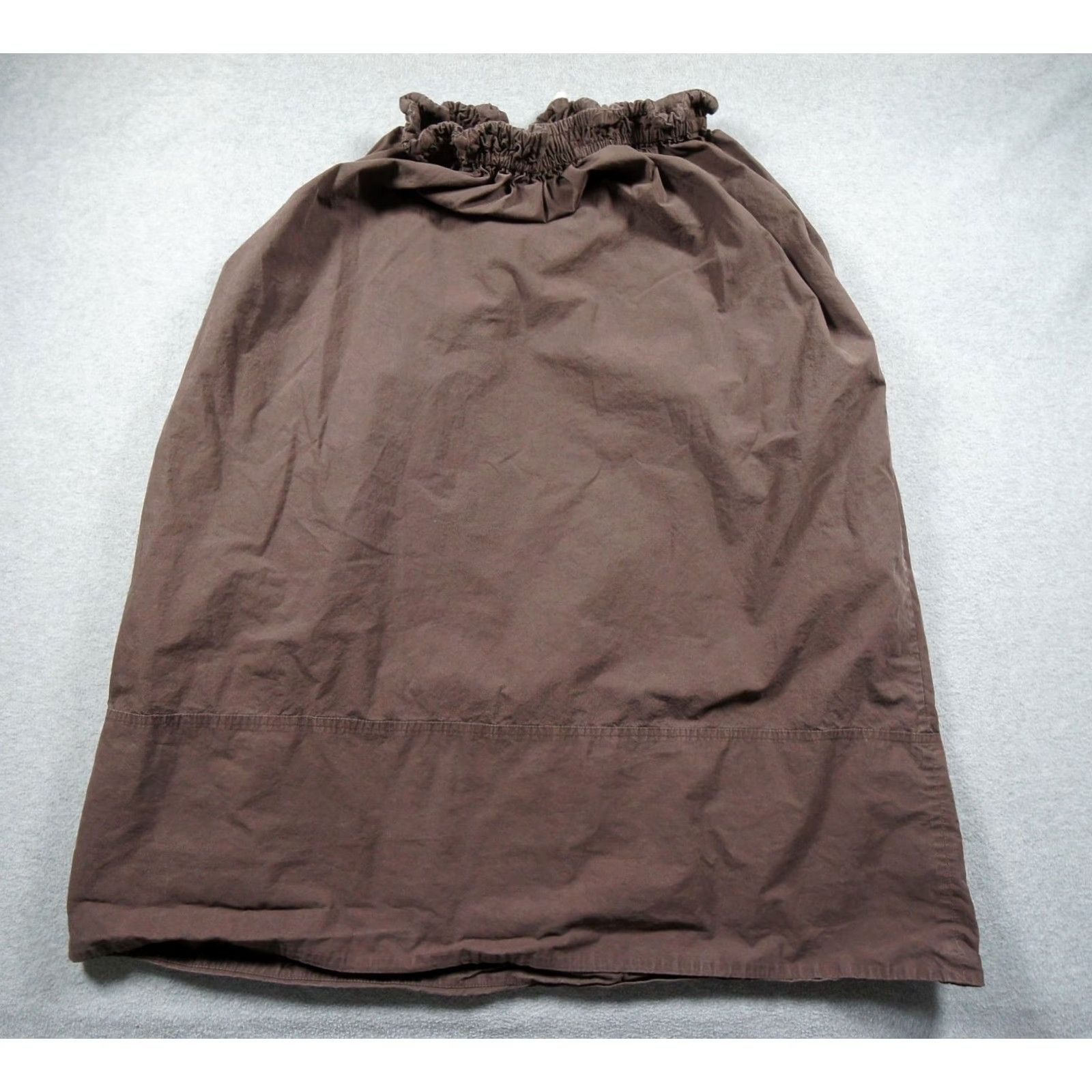 Jil Sander Jil Sander Skirt Womens 36 Brown Drawstring Midi Pockets Designer Gathered Regular Size Type Skirt, Brown, 36, Midi, Pockets, Designer Size 25" / US 0 / IT 36 - 5 Thumbnail