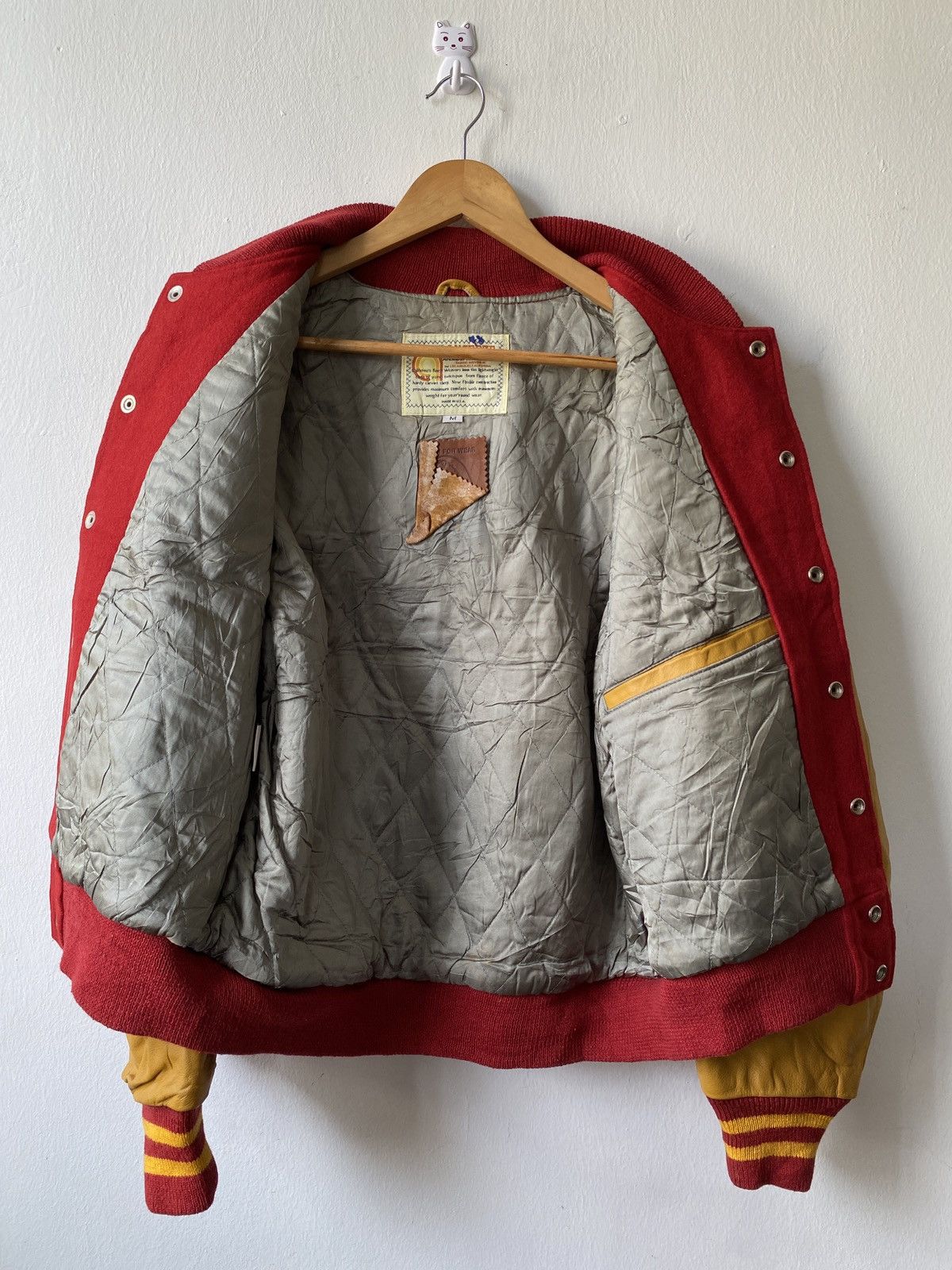 Golden Bear × Vintage Vintage 90s Golden Bear Pittsburgh Angeeze Varsity Jacket Size US M / EU 48-50 / 2 - 9 Thumbnail