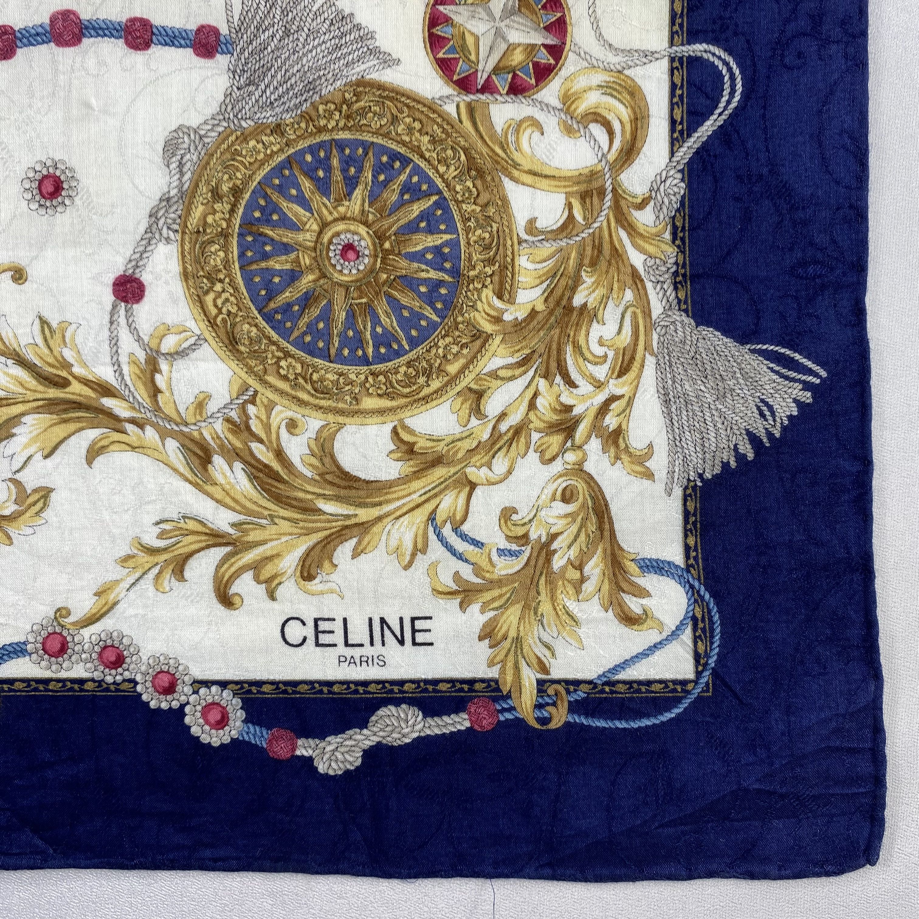 Celine × Vintage Celine Bandana/ Handkerchief / Neckerchief-P1351 Size ONE SIZE - 3 Thumbnail