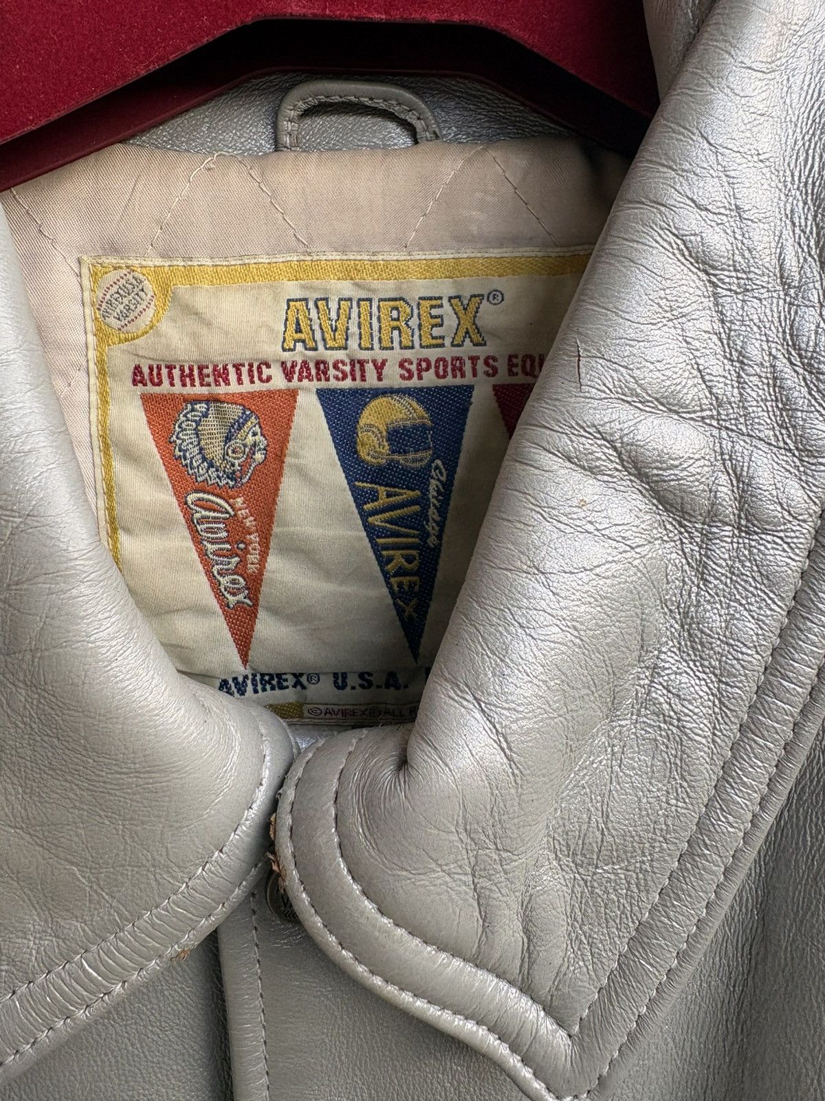 Avirex Avirex leather jacket x vintage varsity x rare USA Size US XXL / EU 58 / 5 - 8 Thumbnail