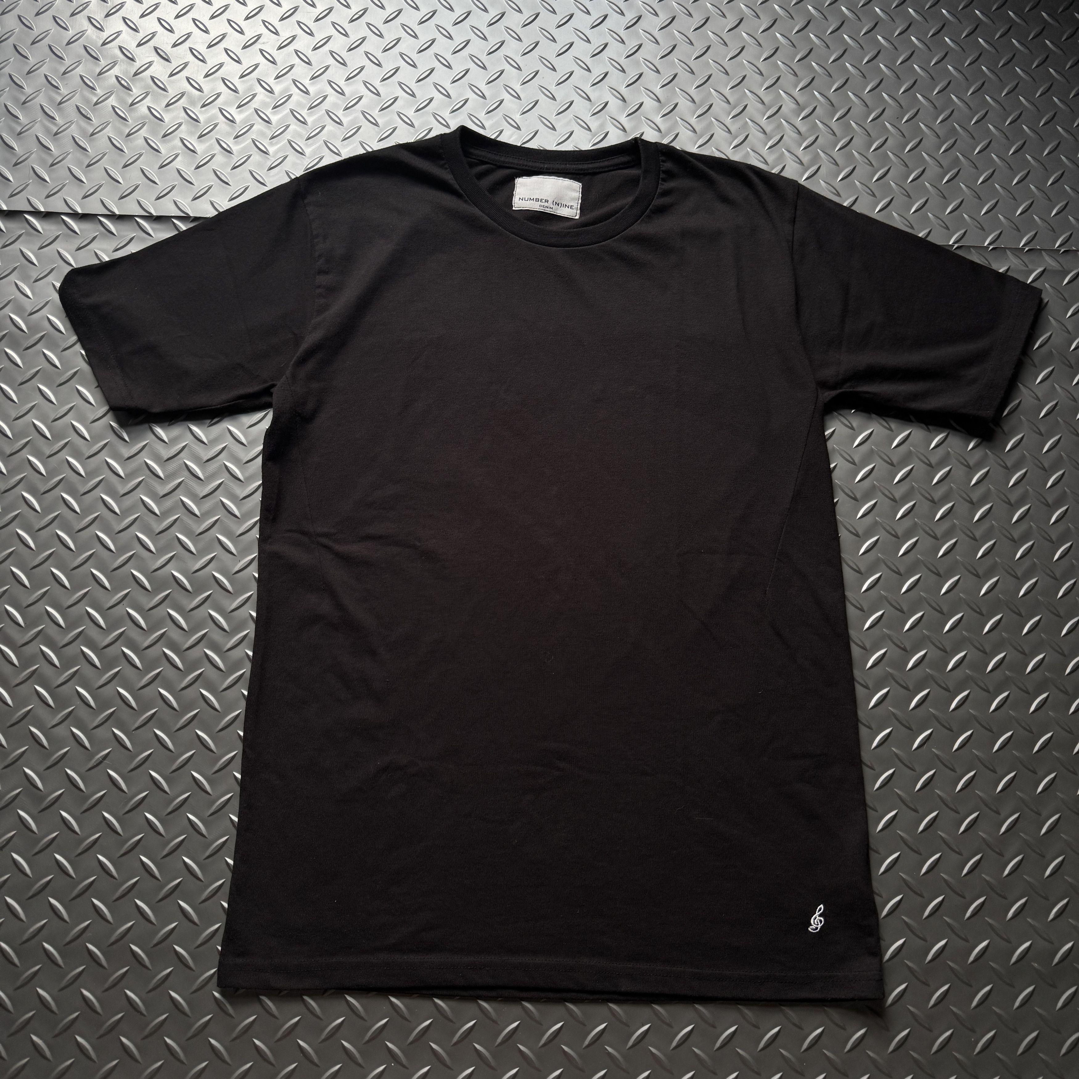Number (N)ine NUMBER (N)INE DENIM Black Minimal Tee Size US L / EU 52-54 / 3 - 1 Thumbnail