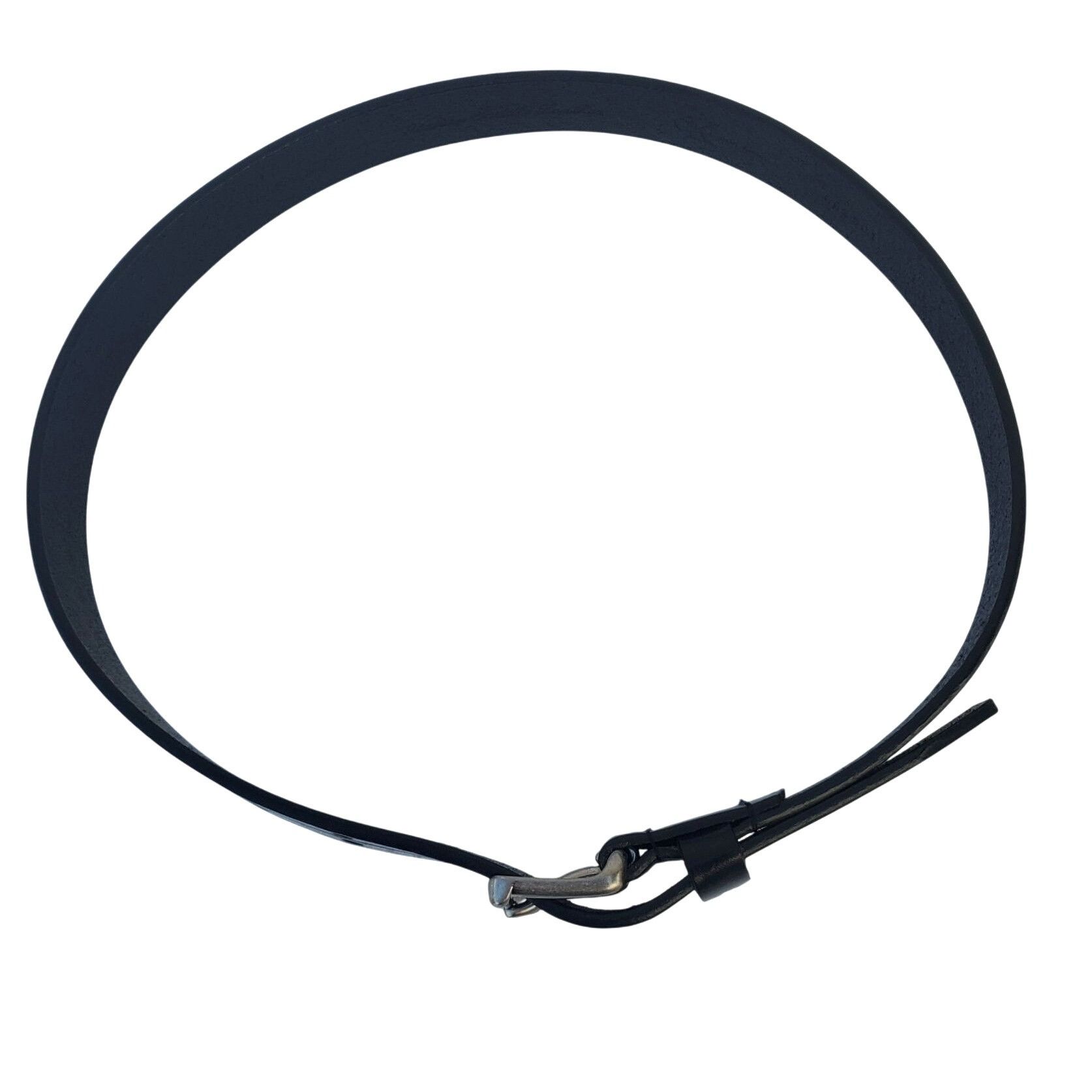 Calvin Klein Calvin Klein Black Leather Belt Double Prong Buckle Men Smal Size ONE SIZE - 7 Thumbnail