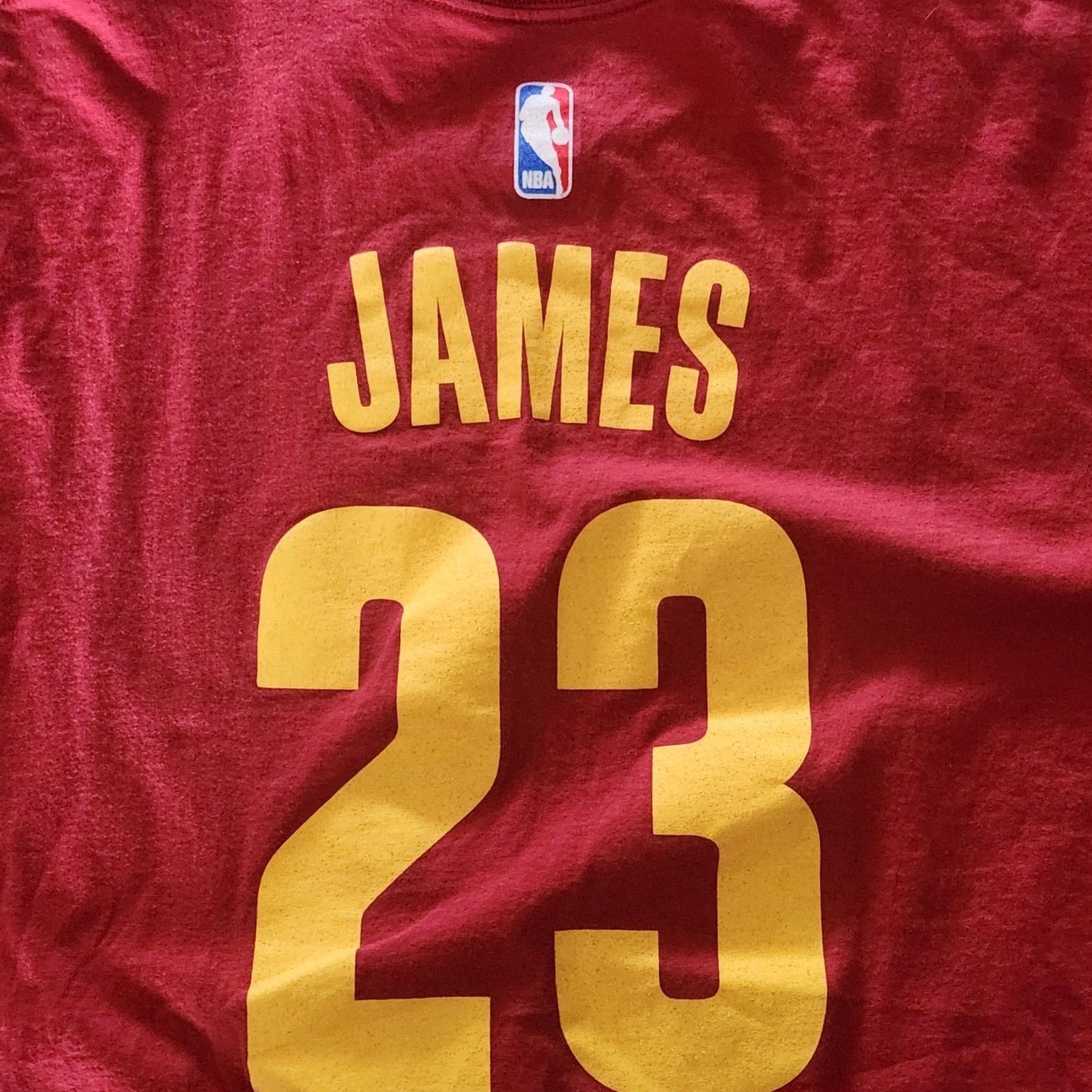 Adidas adidas Shirt Mens L Red Lebron James Cleveland Cavs Jersey Tee Wine Size US L / EU 52-54 / 3 - 6 Thumbnail