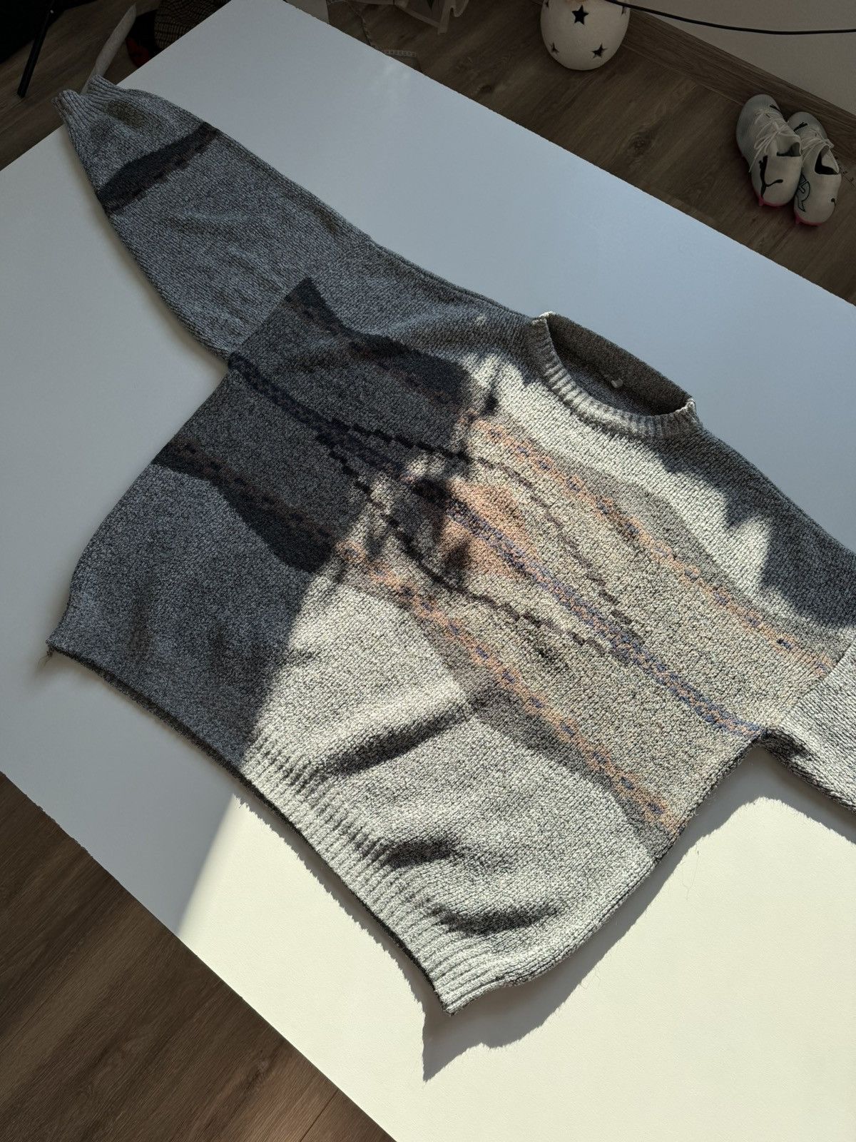 Vintage Vintage Boxy Coloured Geomatric Sweater Boxy Cottage Size US XL / EU 56 / 4 - 8 Thumbnail
