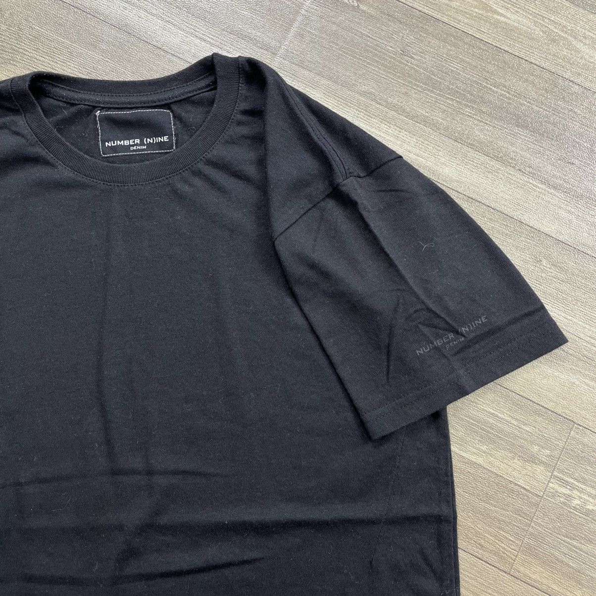 Number (N)ine 2000s Number (N)ine Denim Basic Black Tee Japanese Brand Y2K Size US L / EU 52-54 / 3 - 5 Thumbnail