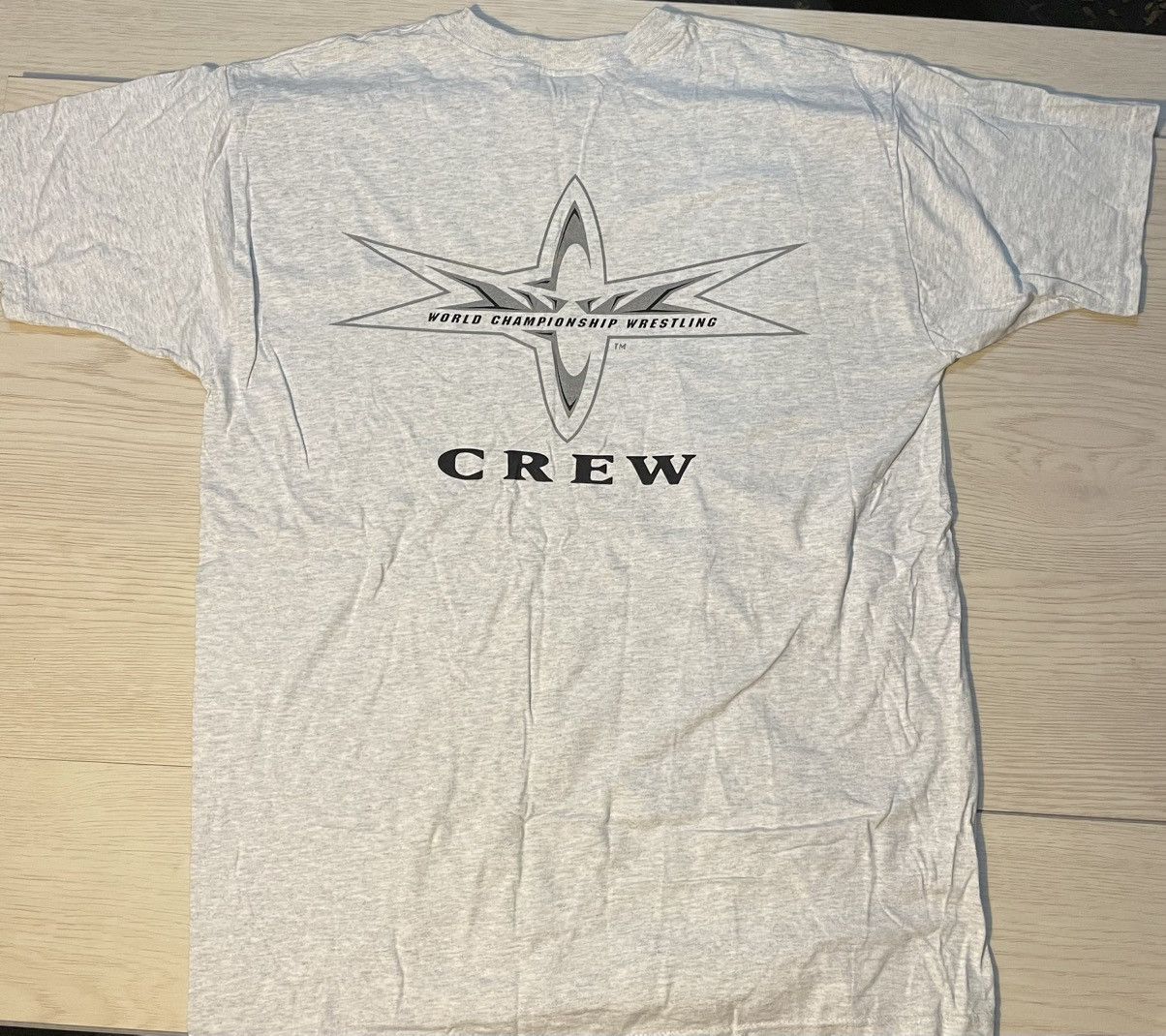 Vintage Vintage 1990s World Championship Wrestling CREW shirt WCW XL Size US XL / EU 56 / 4 - 3 Thumbnail