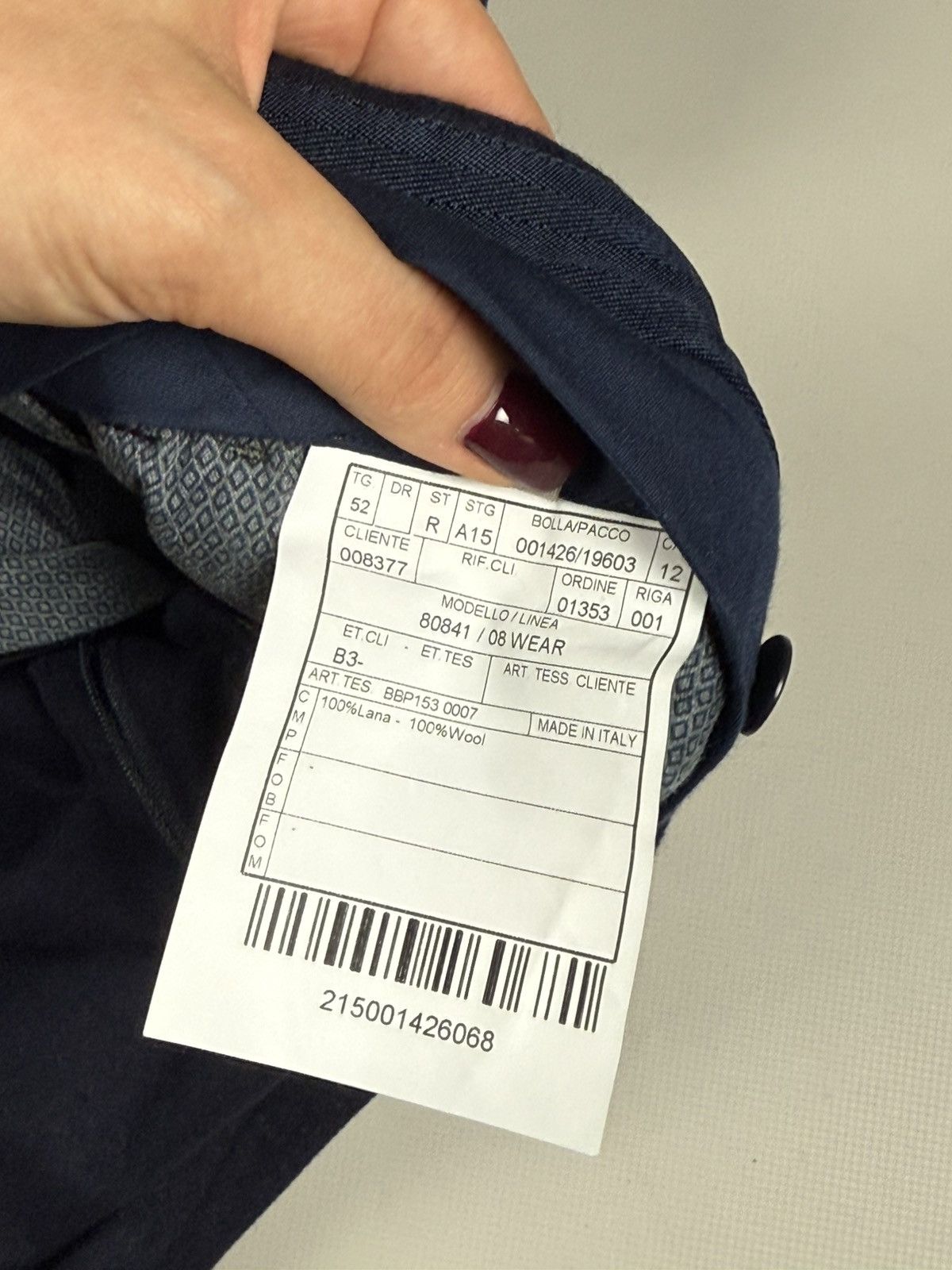 Boglioli Boglioli Men’s Wool Dress Pants Trousers Size 52 Size US 36 / EU 52 - 16 Thumbnail