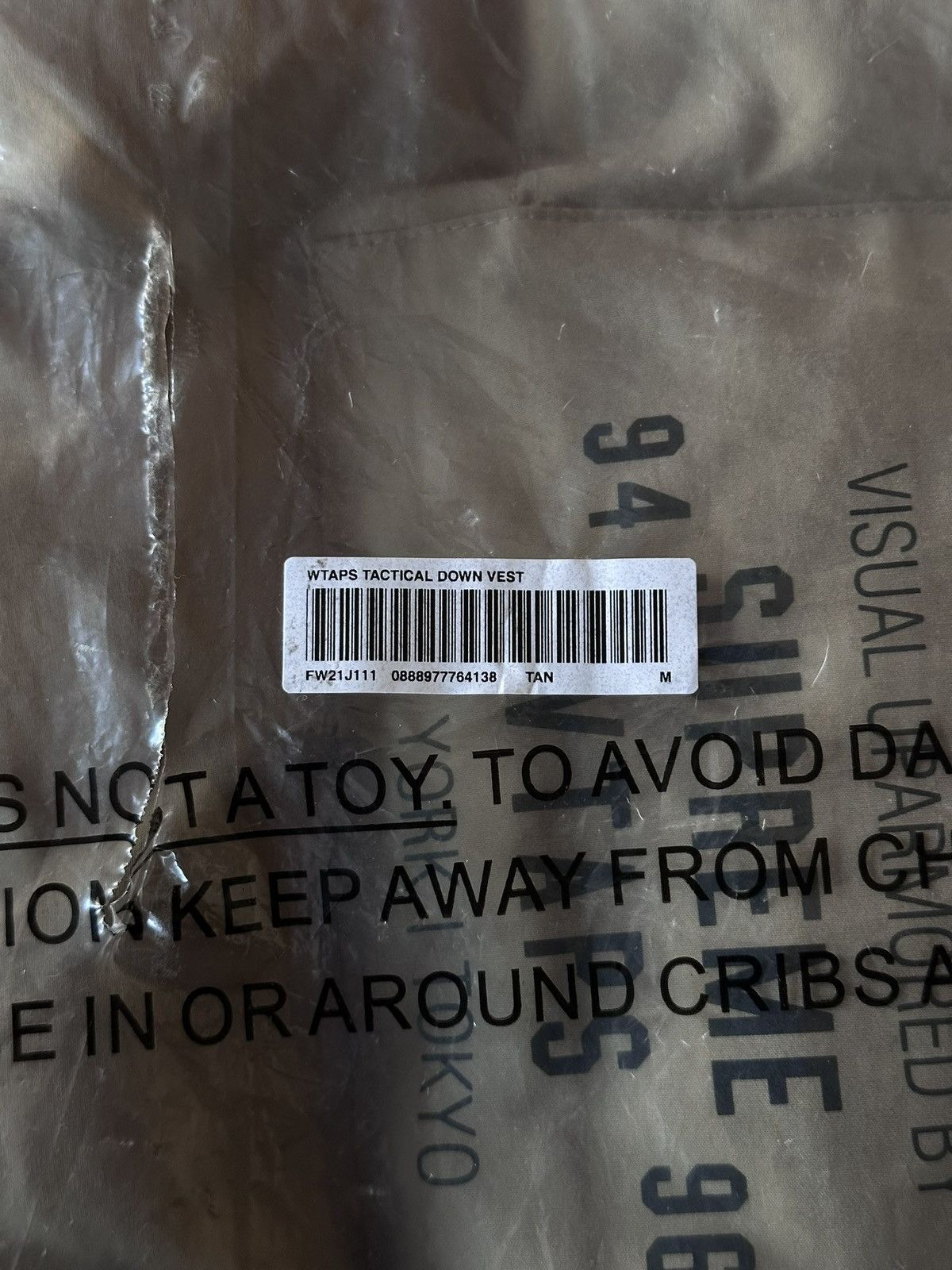 Supreme × Wtaps Supreme x WTaps Tactical Down Vest Beige Sz M Size US M / EU 48-50 / 2 - 6 Thumbnail