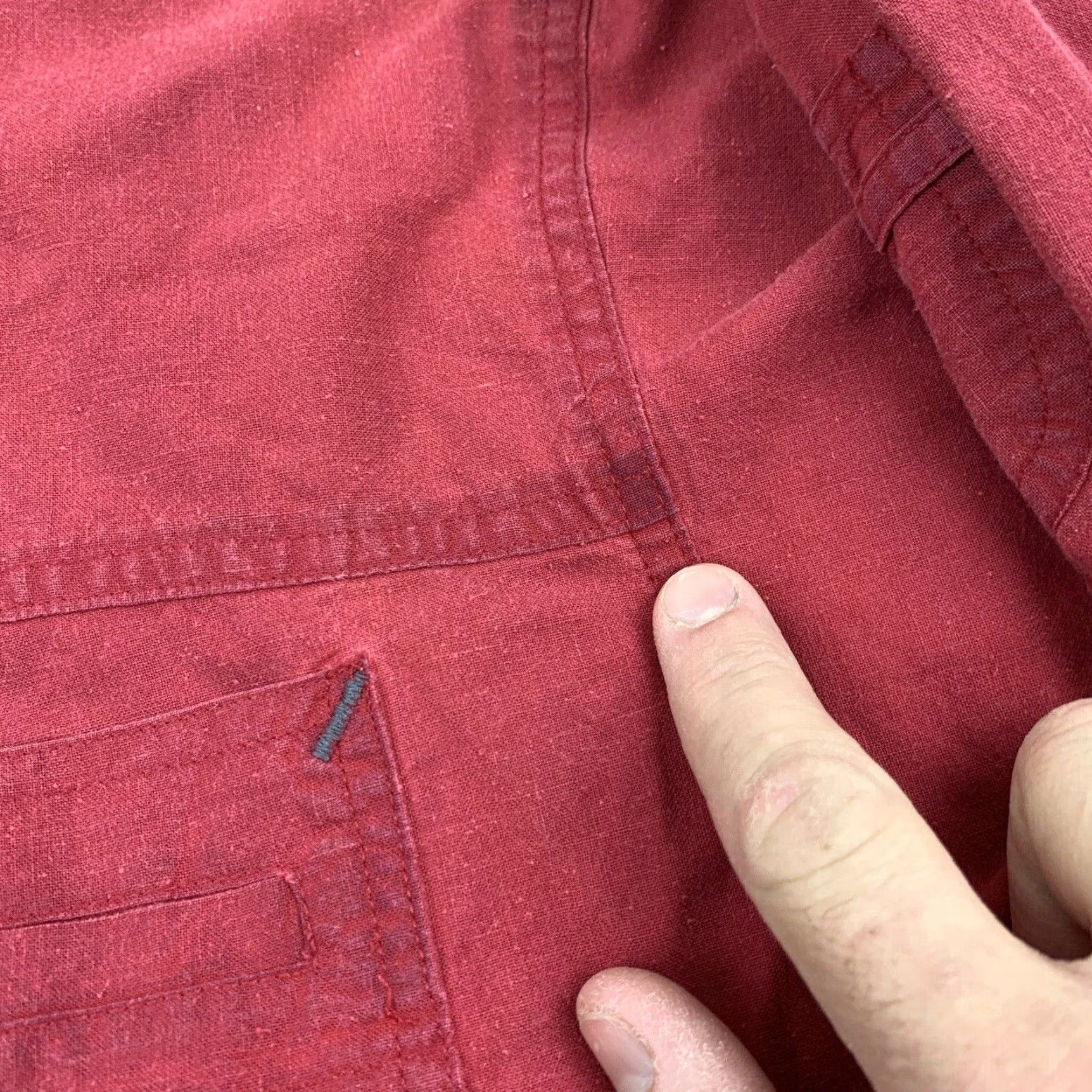 Bugle Boy VINTAGE Bugle Boy Button Up Shirt Adult XL Red Collared Embroidered Y2K Formal Mens Regular Button-Up 90s American Size US XL / EU 56 / 4 - 6 Thumbnail