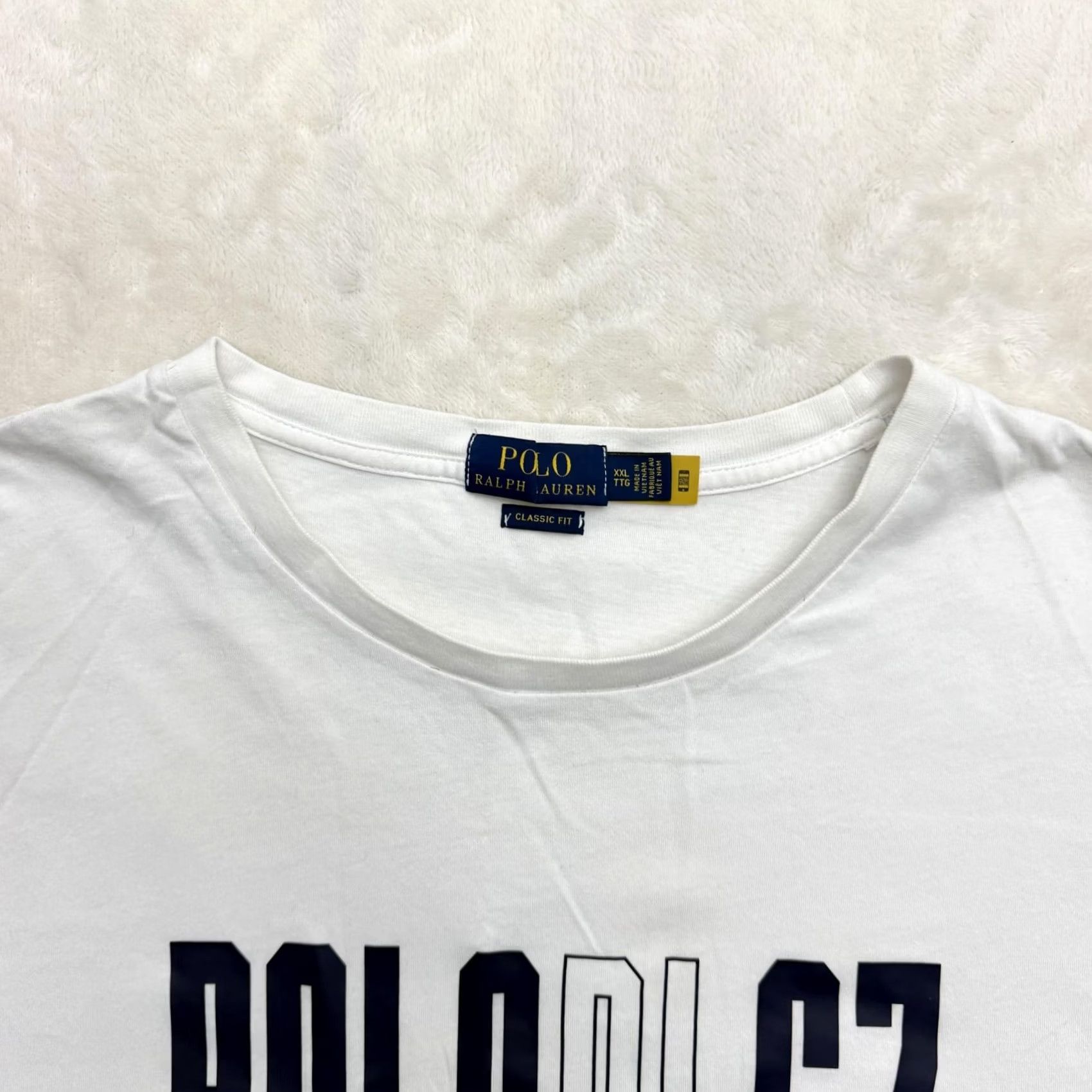 Polo Ralph Lauren Polo Ralph Lauren Shirt Mens 2XL White Graphic Print Tee Crewneck Logo T-Shirt Short Sleeve Jersey Cotton Vintage: No Size US XXL / EU 58 / 5 - 3 Thumbnail