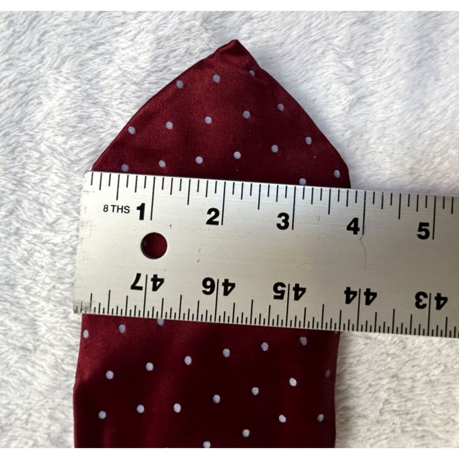 Brooks Brothers Brooks Brothers Makers Mens Red & White Polka Dot Pure Silk Tie Hand Made in USA Size ONE SIZE - 4 Thumbnail