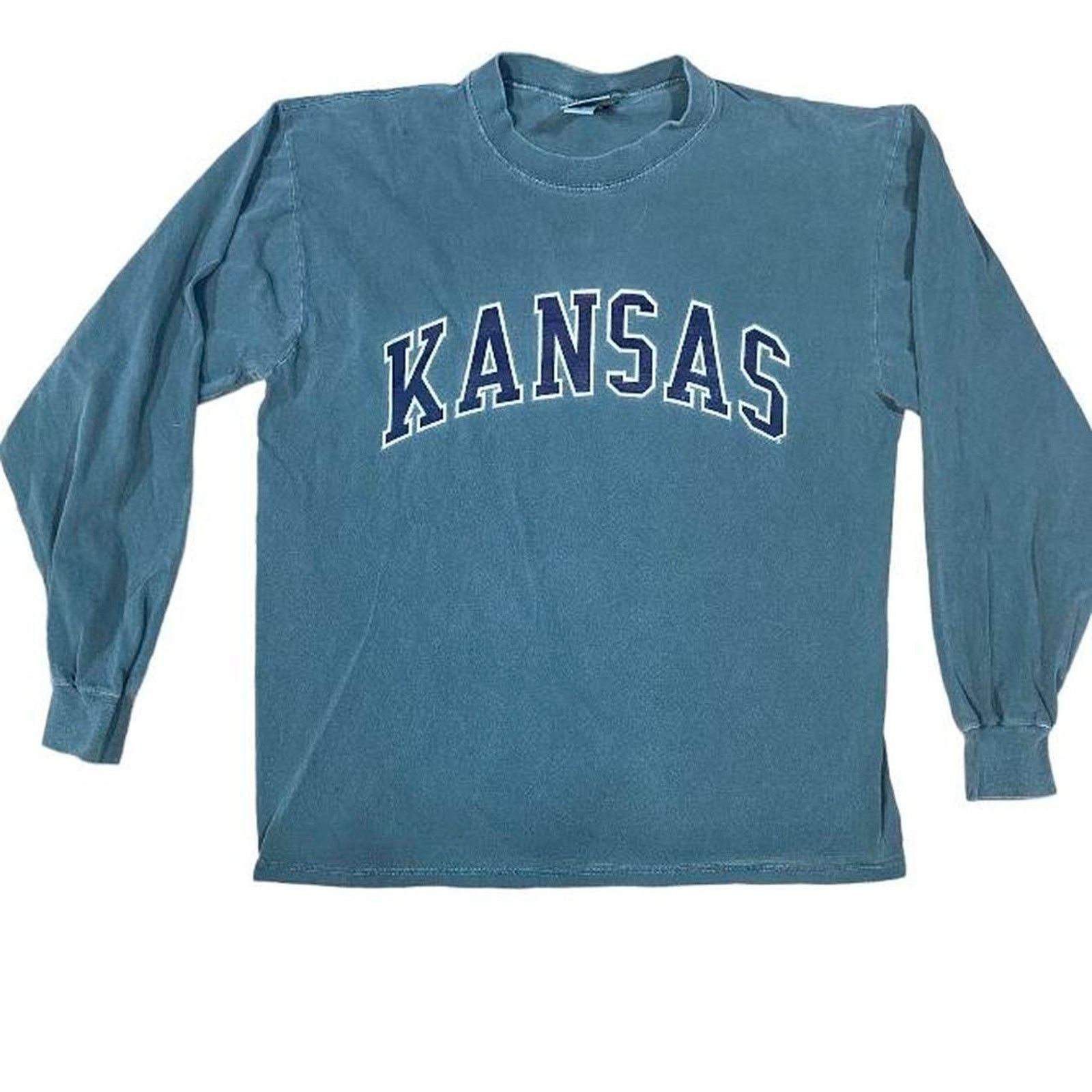 Russell Athletic 90s kansas long sleeve green Size US M / EU 48-50 / 2 - 1 Thumbnail