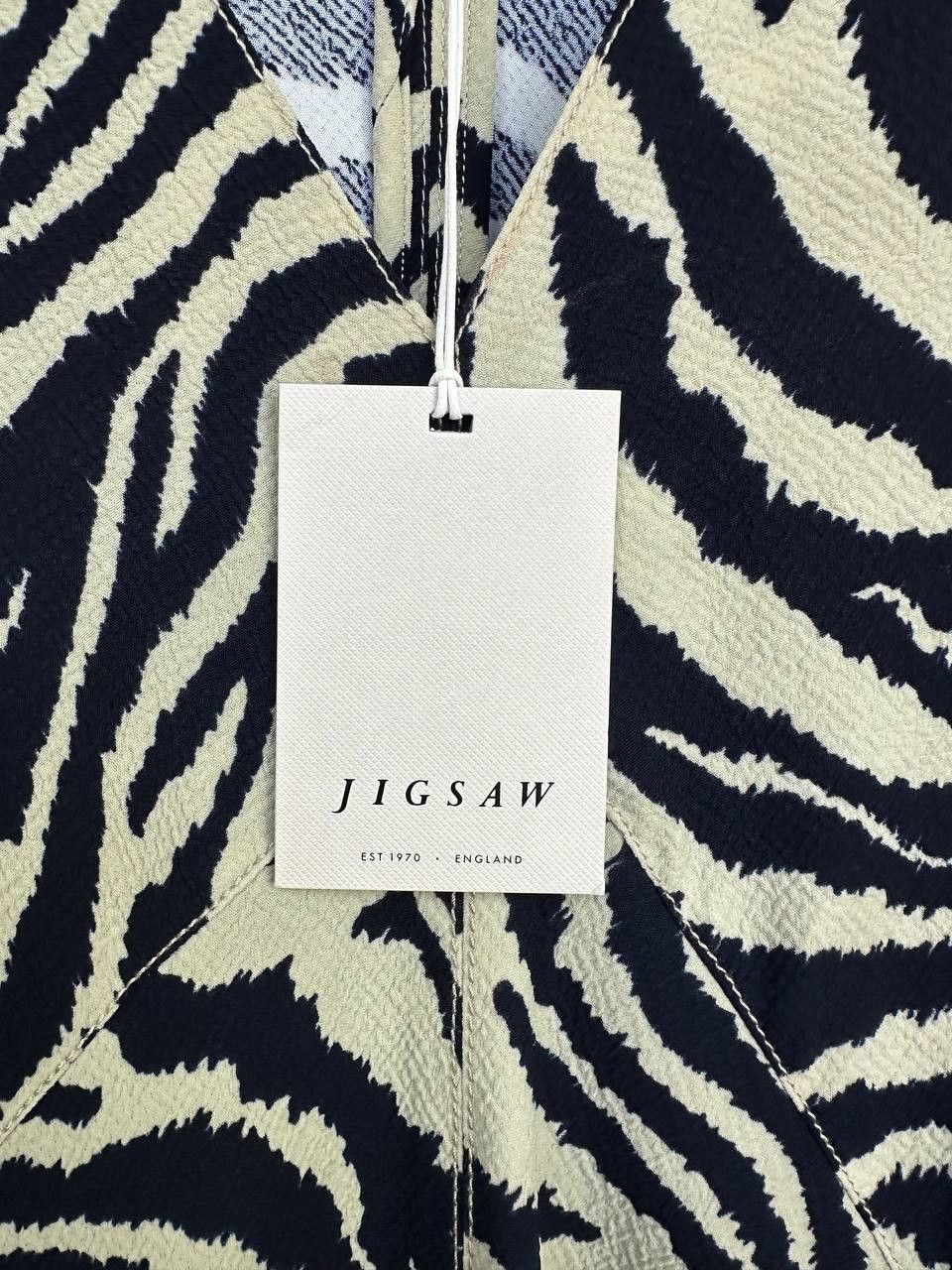 Jigsaw NWT Jigsaw Zebra Ikat Maxi Dress Khaki Women's Size UK 10 Size M / US 6-8 / IT 42-44 - 11 Thumbnail
