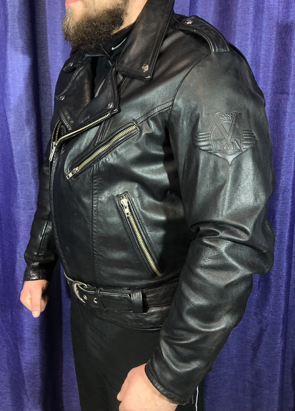 Harley Davidson × Vintage IXS motorcycle biker leather jacket Racing Size US L / EU 52-54 / 3 - 3 Thumbnail
