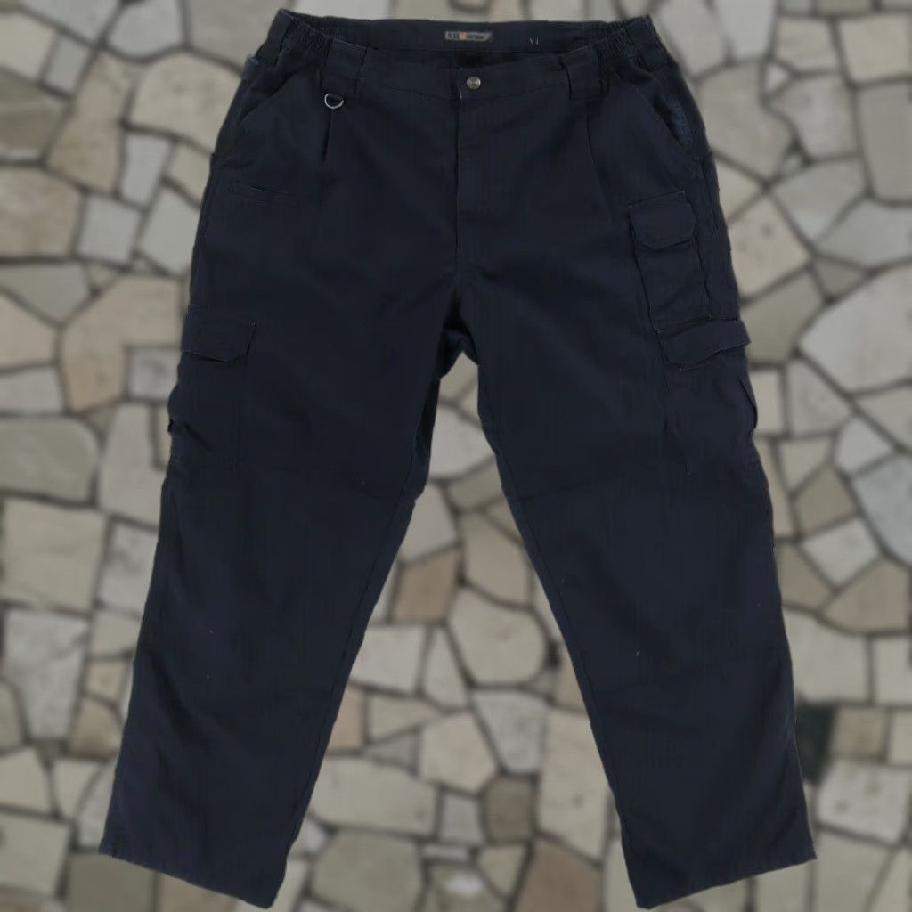 Vintage 5.11 Tactical Cotton Blend Ripstop Cargo Pants Navy Blue Men's 40 Size US 40 / EU 56 - 1 Thumbnail