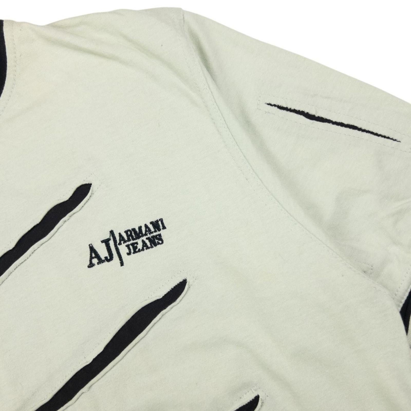 Designer Vintage Armani Jeans Slash T Shirt Size L Size US L / EU 52-54 / 3 - 4 Thumbnail