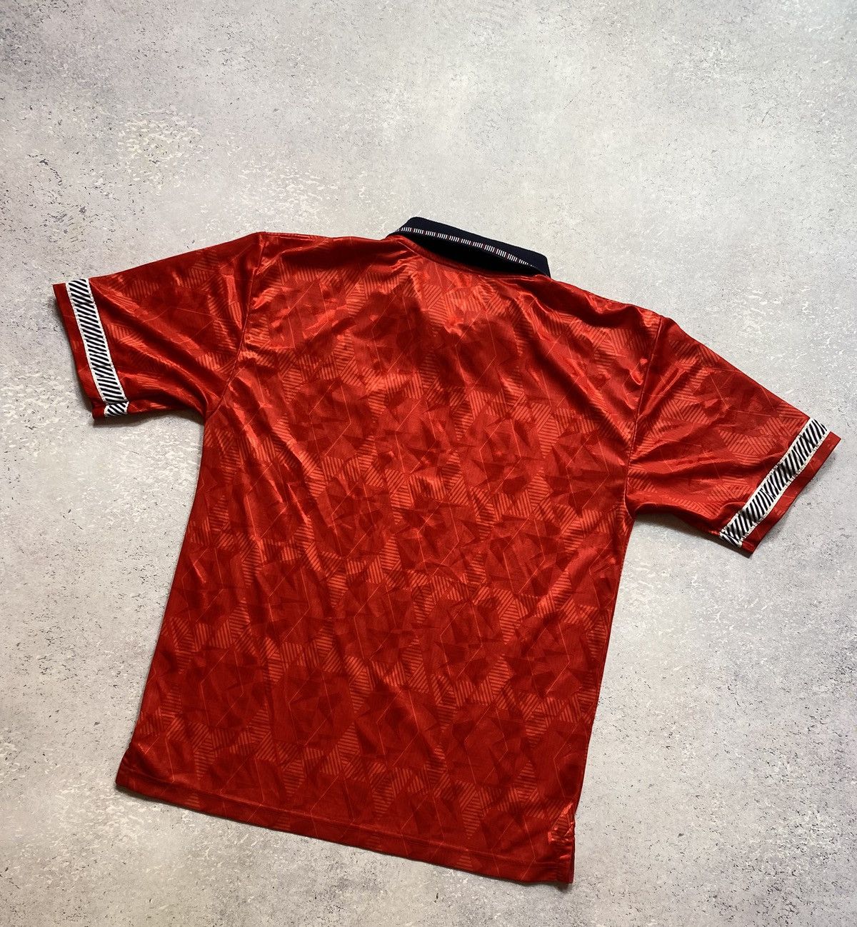 Other Score Draw England 1990 Mash Up Retro Football Shirt Size US L / EU 52-54 / 3 - 5 Thumbnail