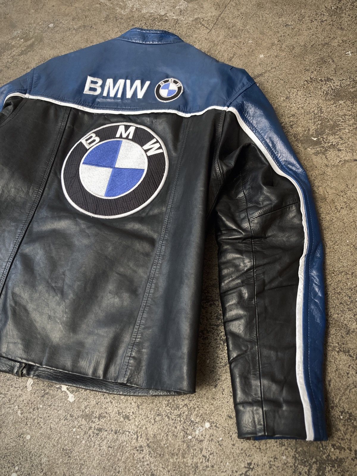 BMW × Formula 1 × Vintage Vintage 90s BMW Racing Leather Jacket Size US S / EU 44-46 / 1 - 10 Thumbnail