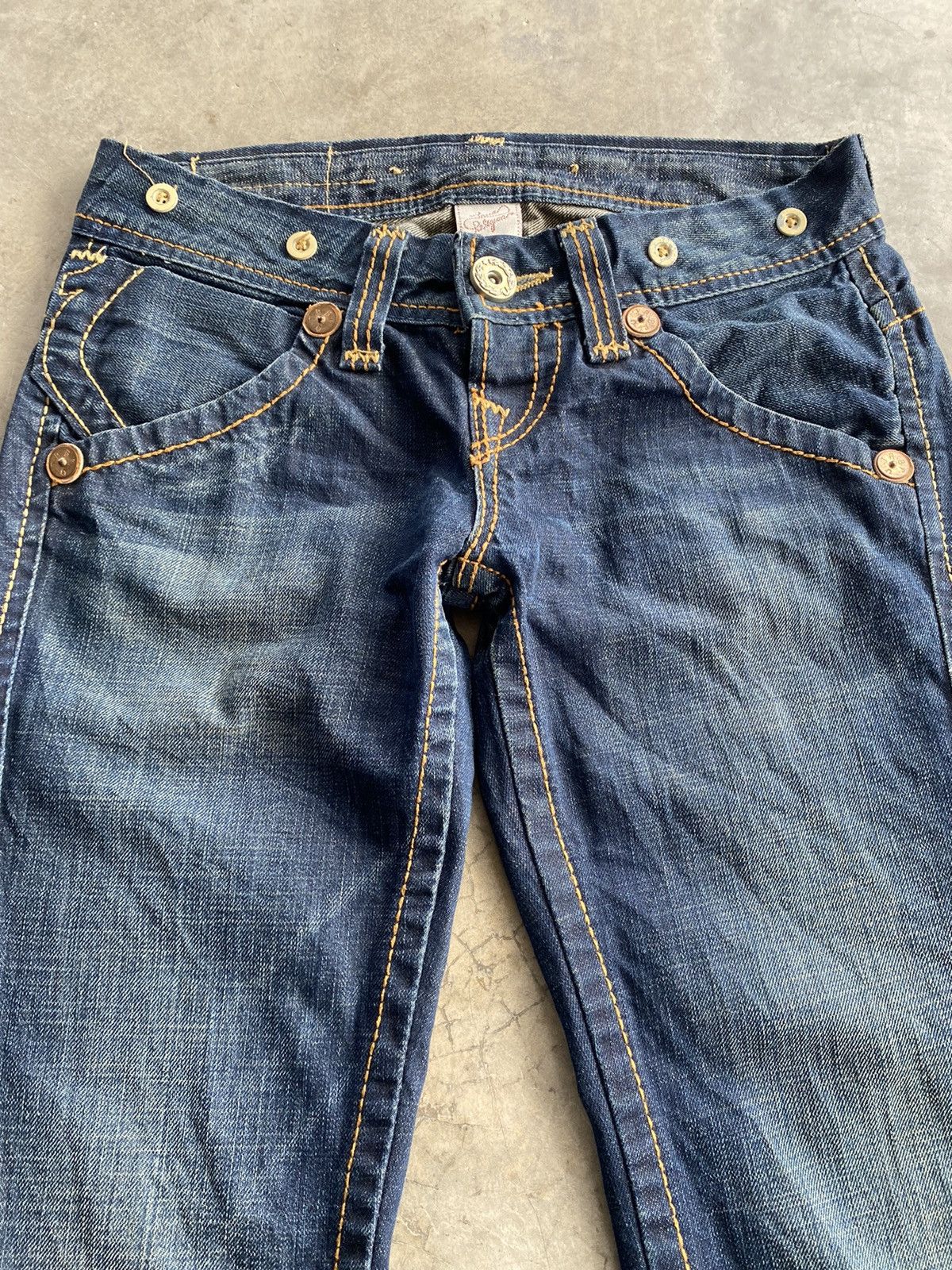 Evisu × Tornado Mart × True Religion Vintage True Religion Low Rise Slim Jeans @119 Size US 31 - 12 Thumbnail