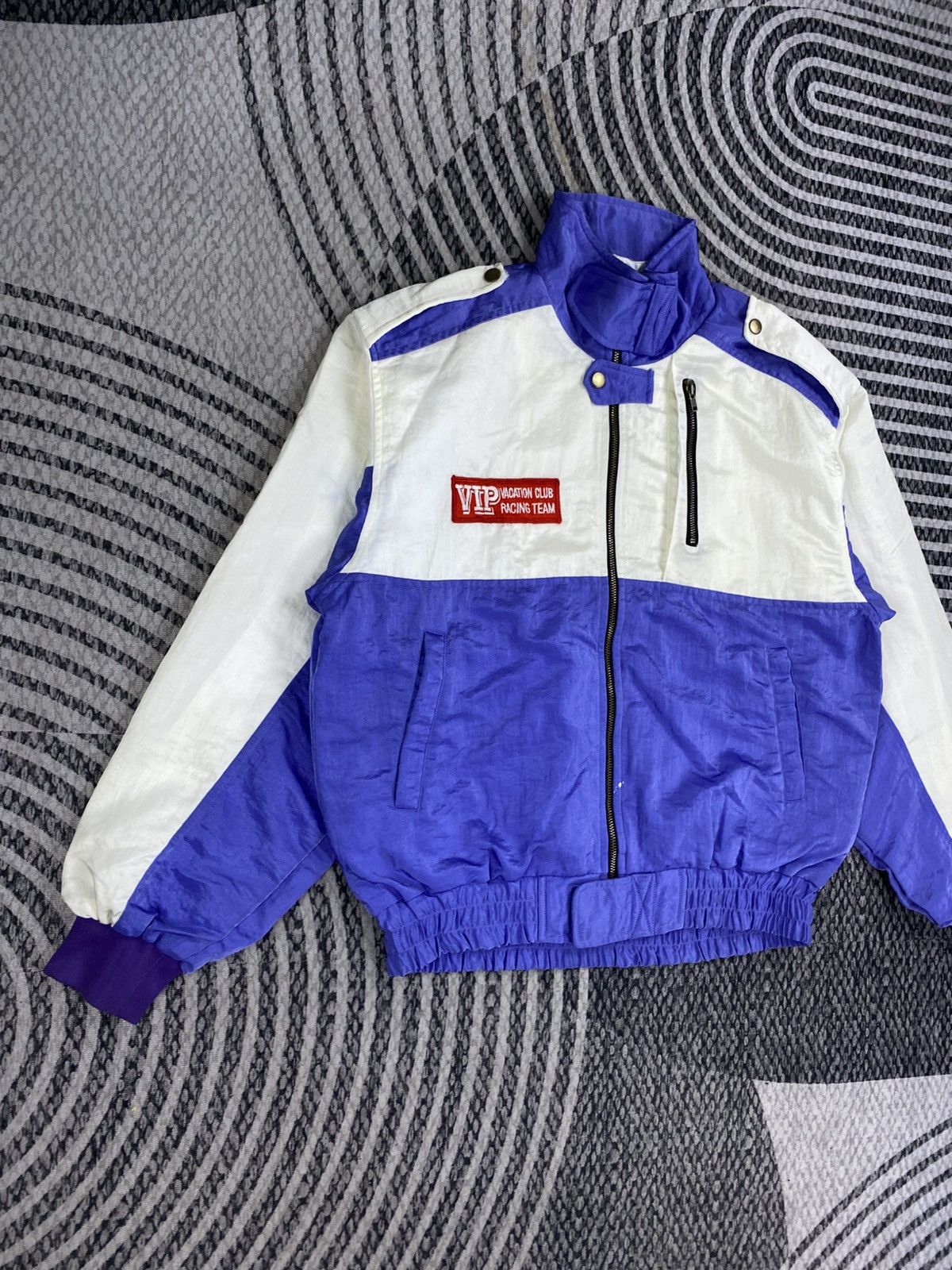 Japanese Brand Vtg VIP Vacation Club Racing Team Block Color Jacket Size US M / EU 48-50 / 2 - 3 Thumbnail