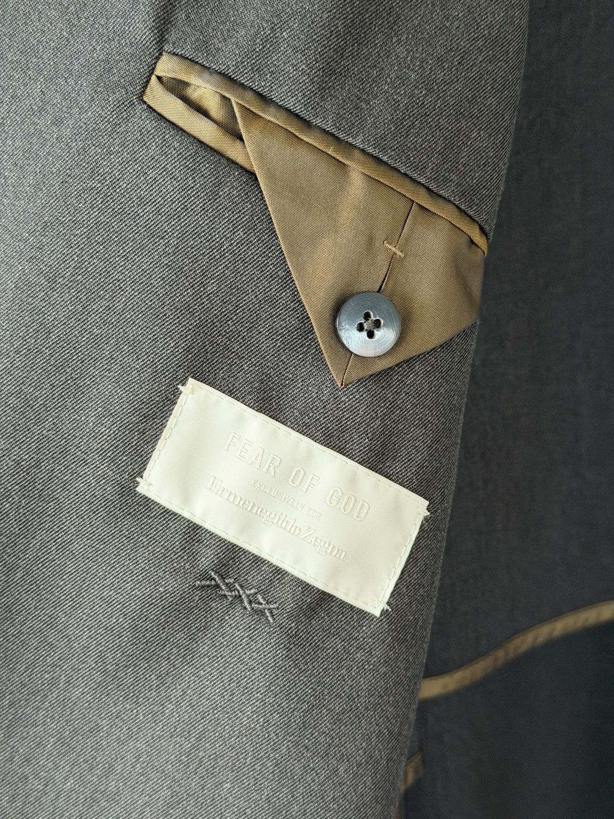 Ermenegildo Zegna × Fear of God Oversized Wool Trench Coat Anthracite 50 Size US L / EU 52-54 / 3 - 17 Thumbnail