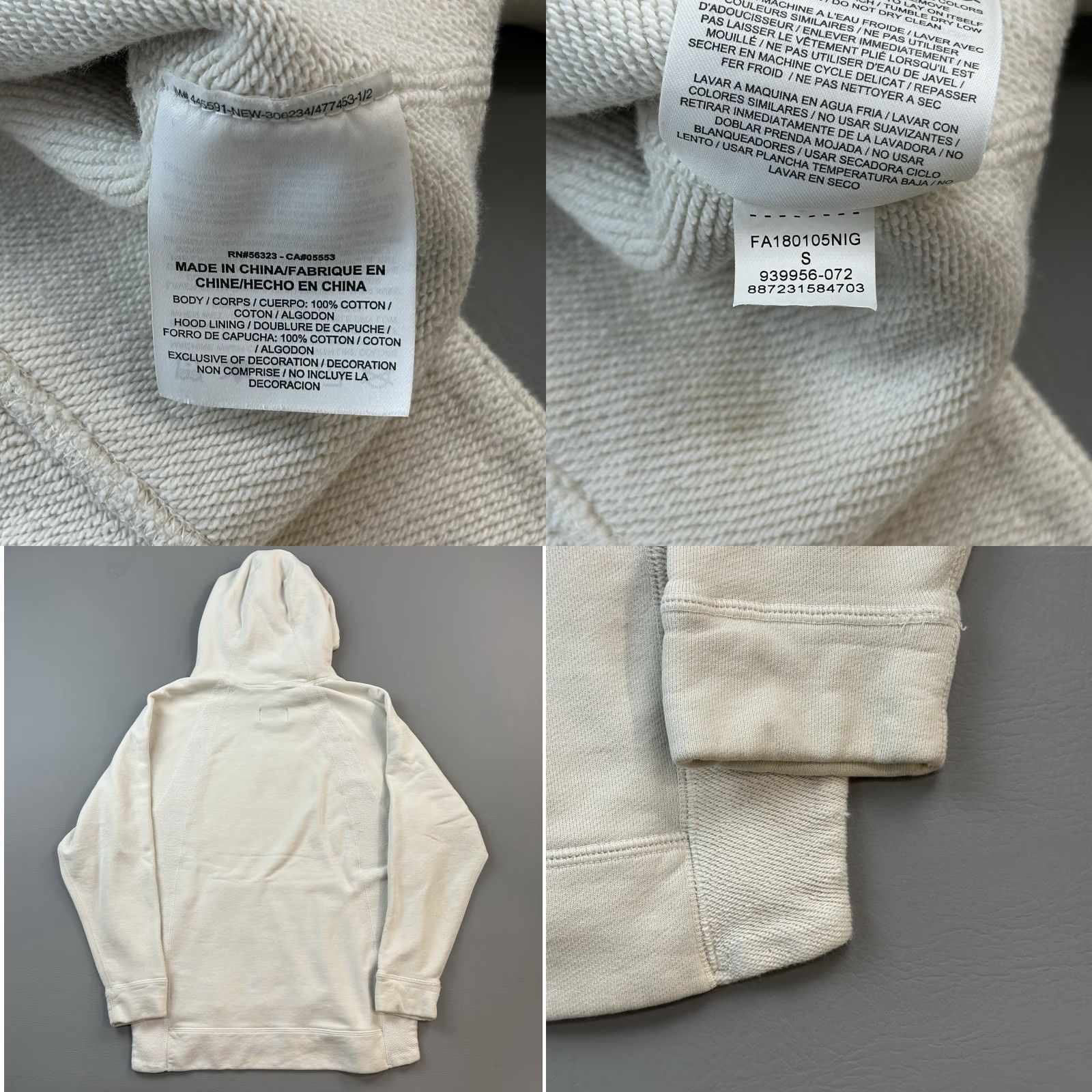Jordan Brand Nike Jordan Sportswear Wings Hoodie Mens Small Beige Heavyweight Oversized Pullover Gym & Training 90s Retro Outdoor Pockets logo Brand: Jordan Size US S / EU 44-46 / 1 - 8 Thumbnail