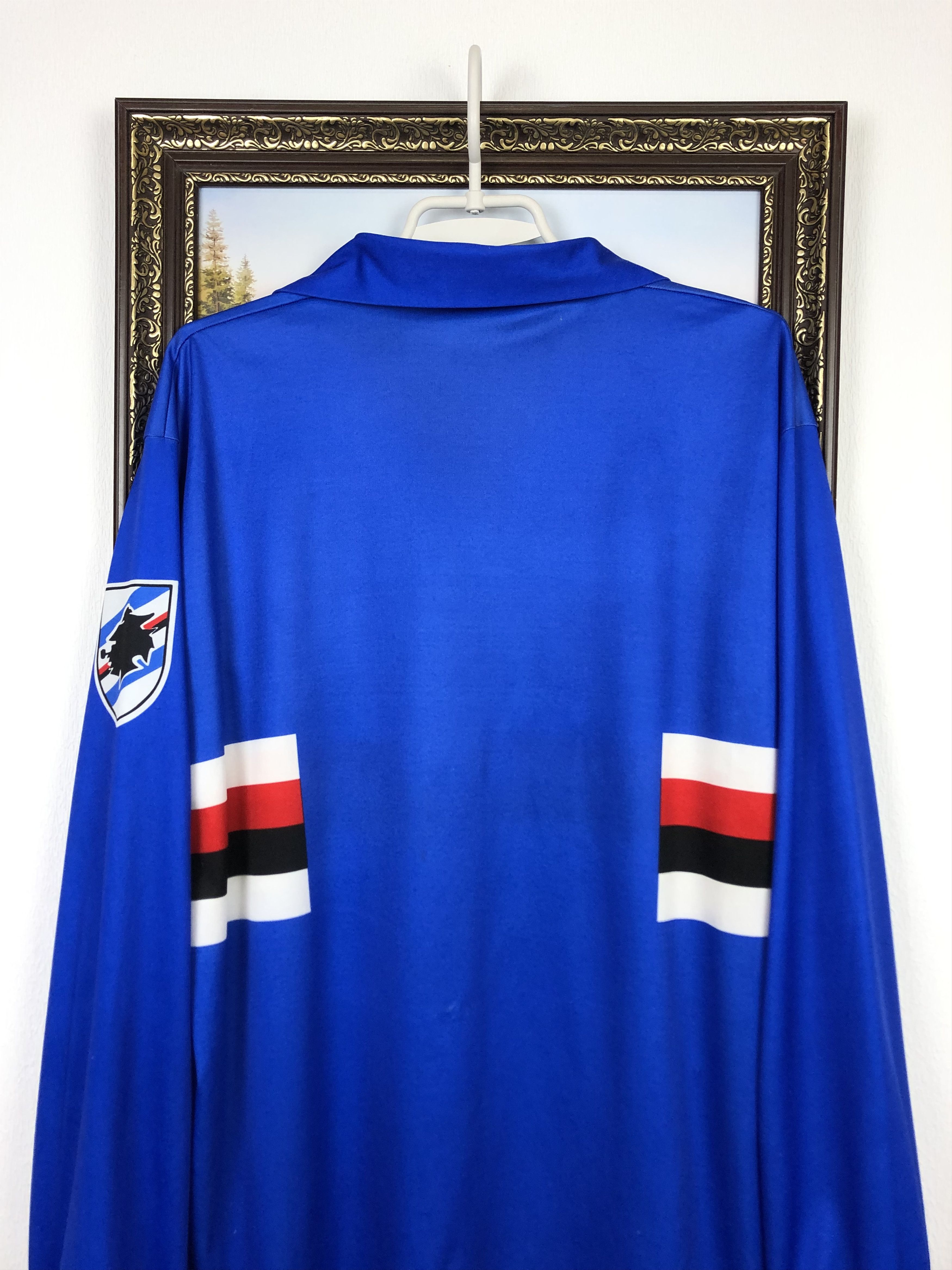 Asics Sampdoria football shirt 1991 Soccer Long Sleeve Maglia Size US XL / EU 56 / 4 - 12 Thumbnail