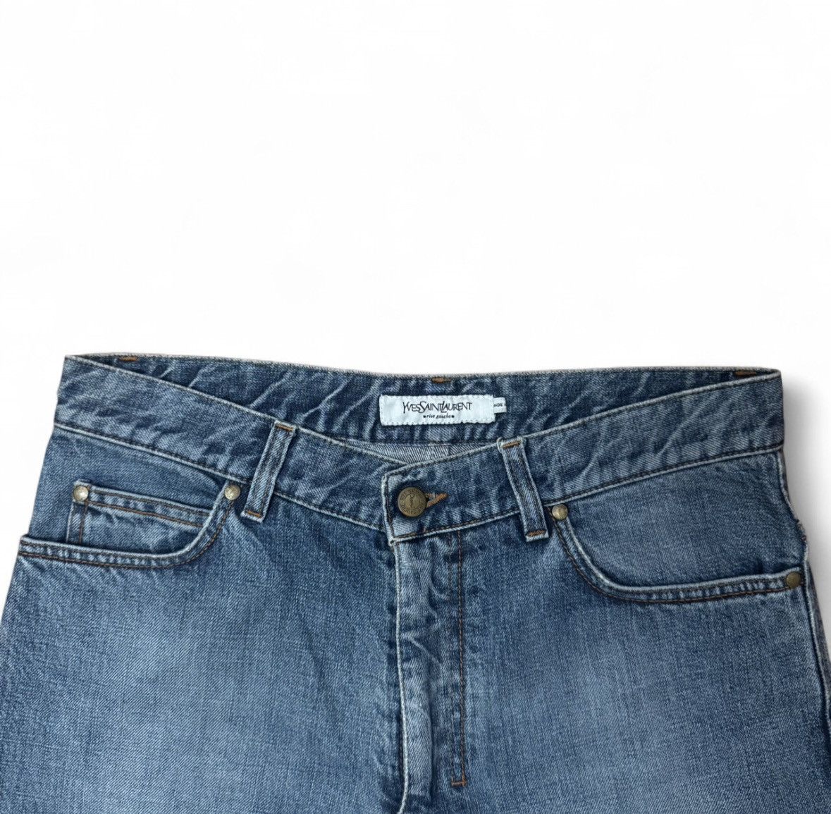 Yves Saint Laurent Ysl Rive Guache Jeans Size US 30 / EU 46 - 3 Thumbnail