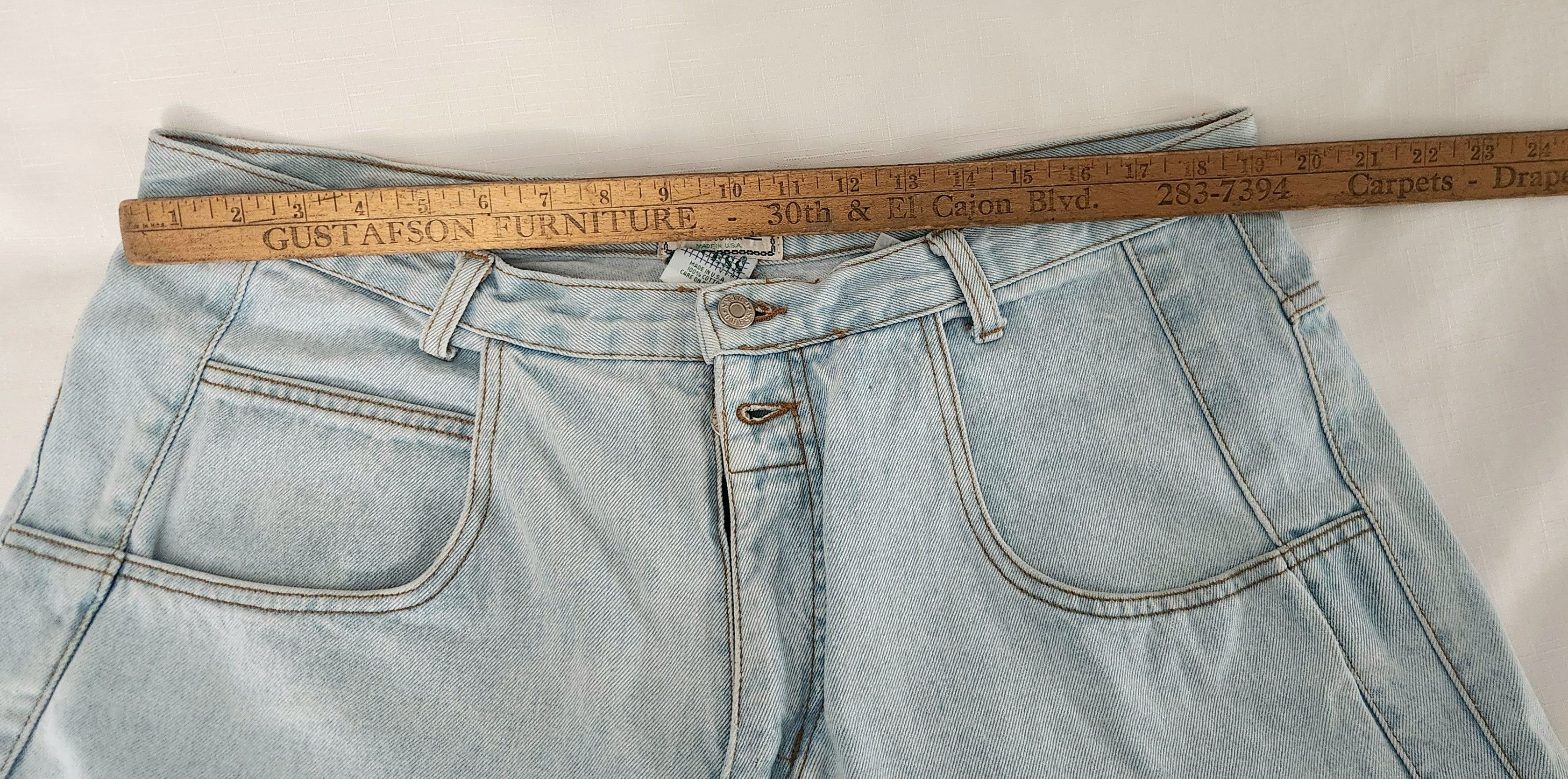 Guess × Vintage Vtg 80 90's Guess Jeans Light blue Wash RETRO Streetwear 40 Size US 40 / EU 56 - 10 Thumbnail