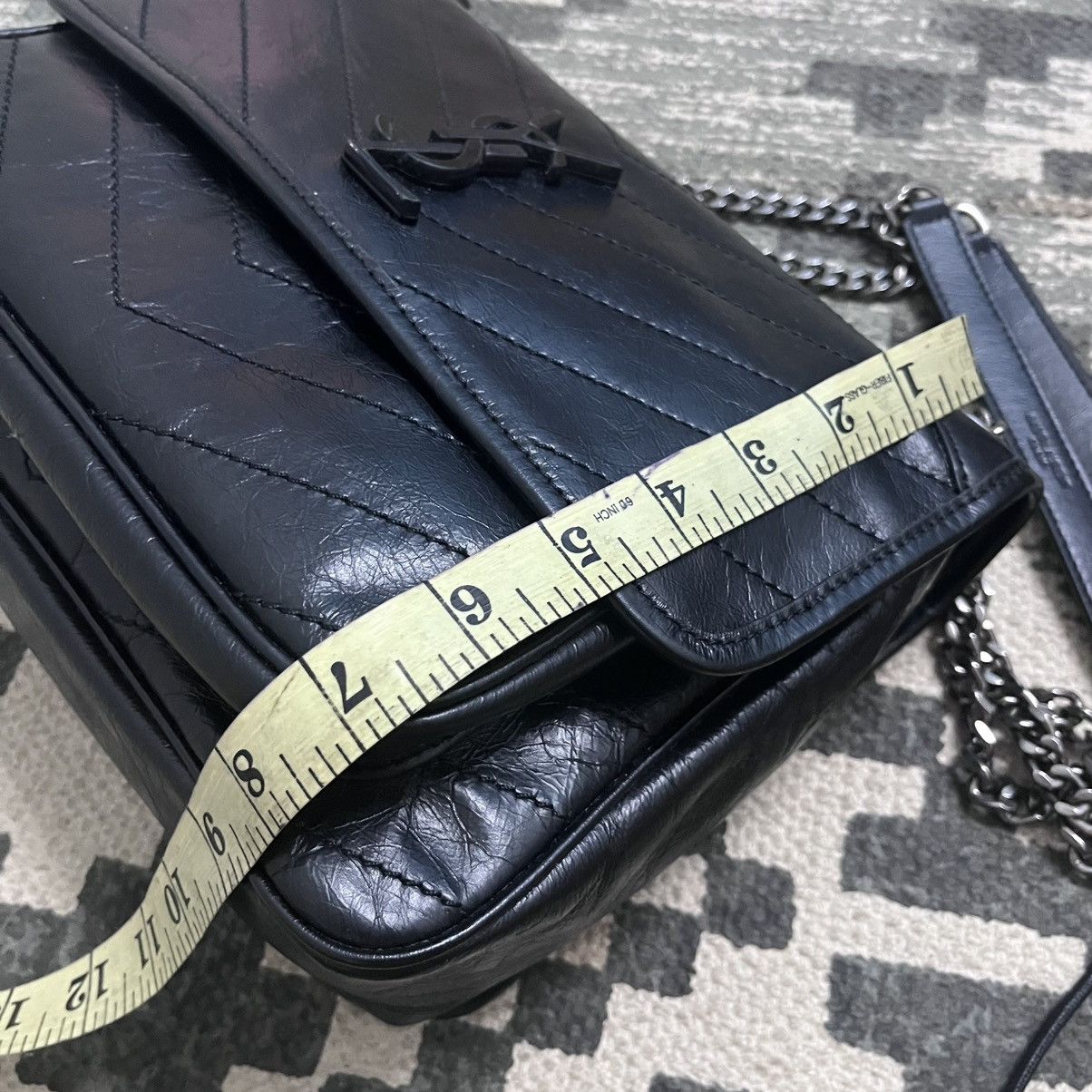 Saint Laurent Paris Authentic Yvest Saint Lauren Niki Chain Leather Shoulder Bag Size ONE SIZE - 12 Thumbnail