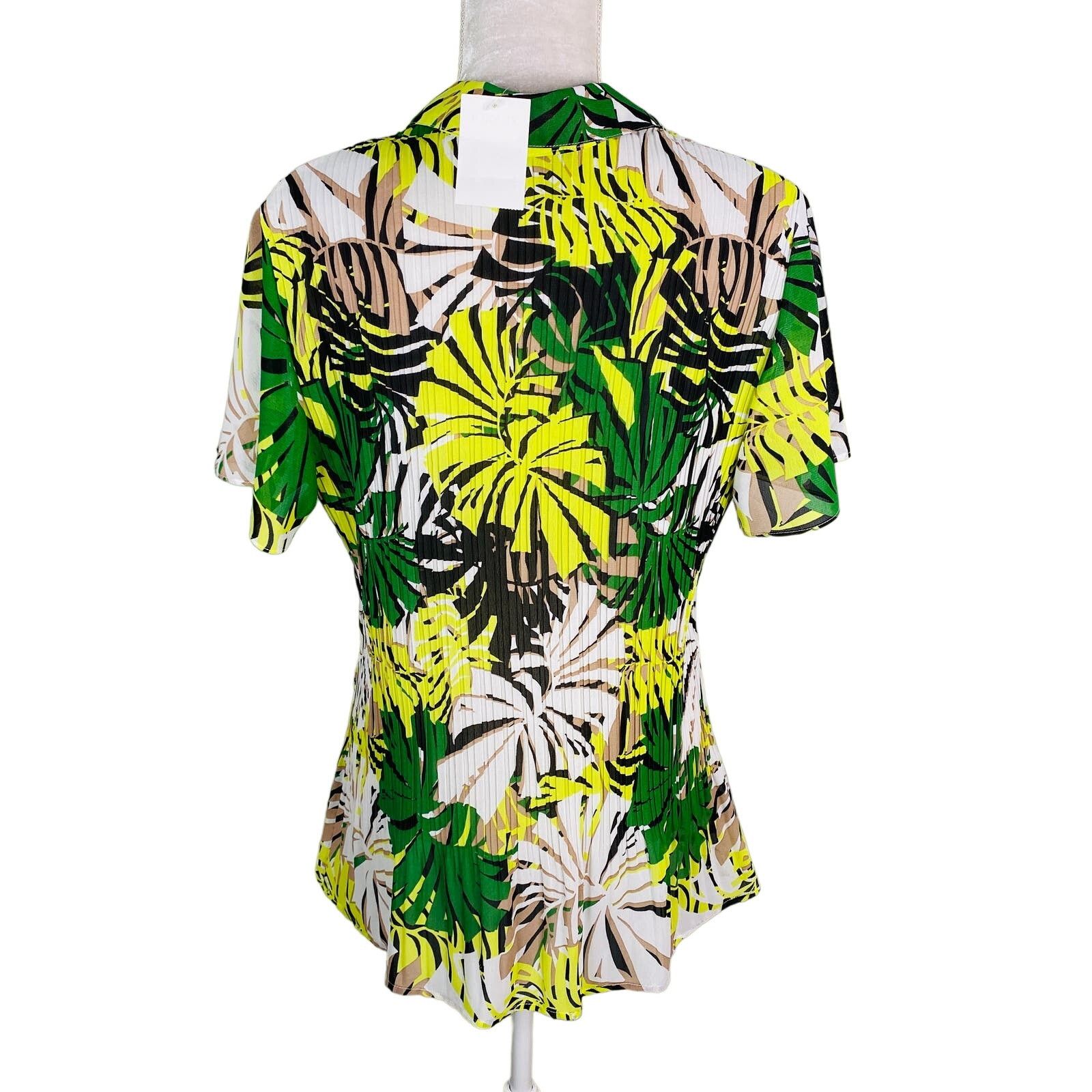 Other Fashion Bug Button Down Shirt XL Plants Vacation New Size XL / US 12-14 / IT 48-50 - 2 Thumbnail