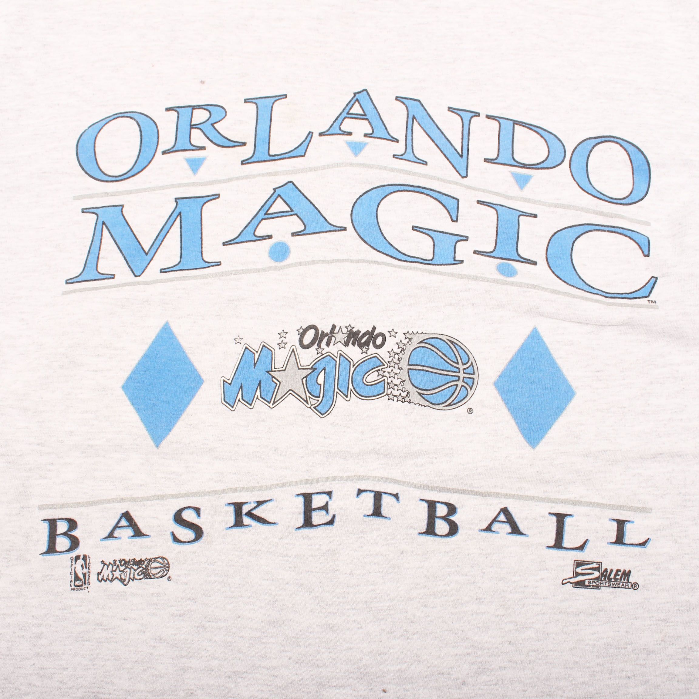 NBA × Salem Sportswear Vintage 90s Orlando Magic NBA T-shirt Size US L / EU 52-54 / 3 - 5 Thumbnail