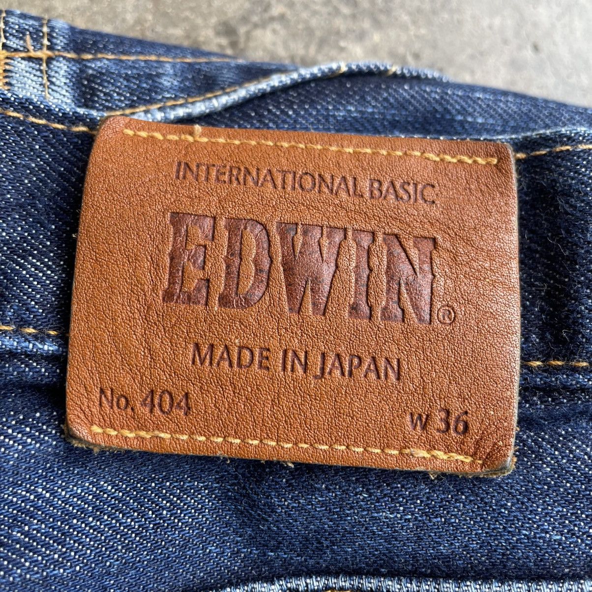 Edwin 🔥Vintage Edwin 404 Stoned Washed Ripped Distress Denim Jeans Size US 37 - 12 Thumbnail