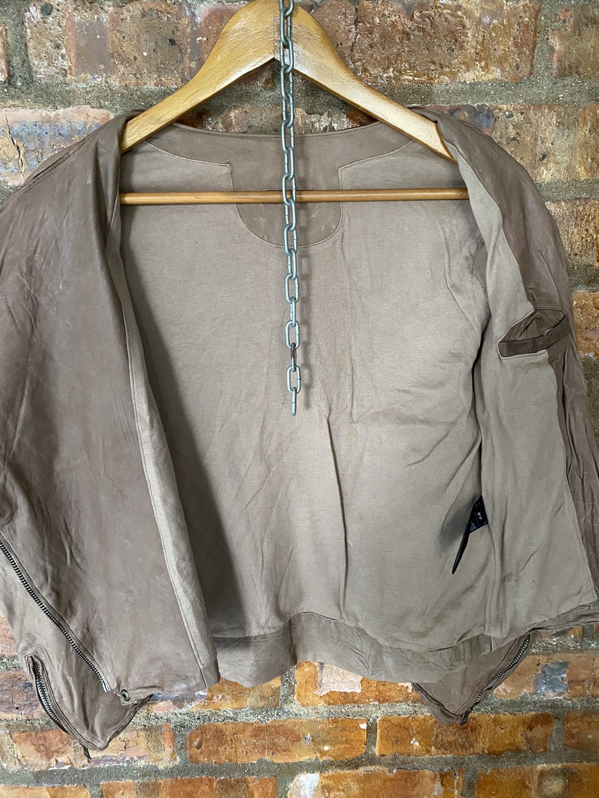 If Six Was Nine × Isamu Katayama Backlash × Japanese Brand 2000s Sisii Japan asymmetrical leather Jacket Size S / US 4 / IT 40 - 15 Thumbnail