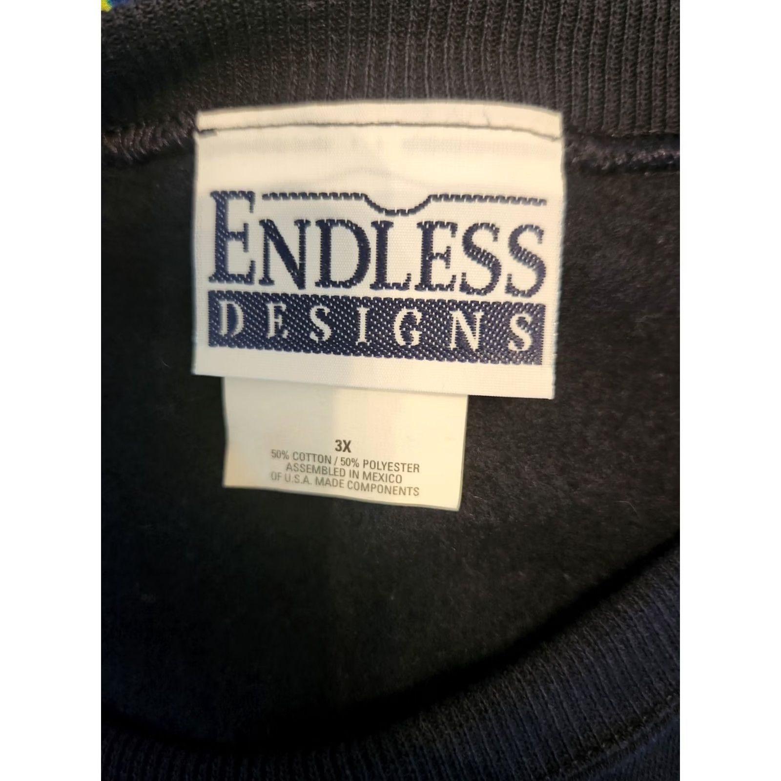 Endless VINTAGE Endless Designs Sweatshirt Embroidered Apples Blue 3X Plus Women Crew Neck Long Sleeve Pullover Cotton Polyester Clothing Designer Activewear Size XXL / US 16-18 / IT 52-54 - 6 Thumbnail