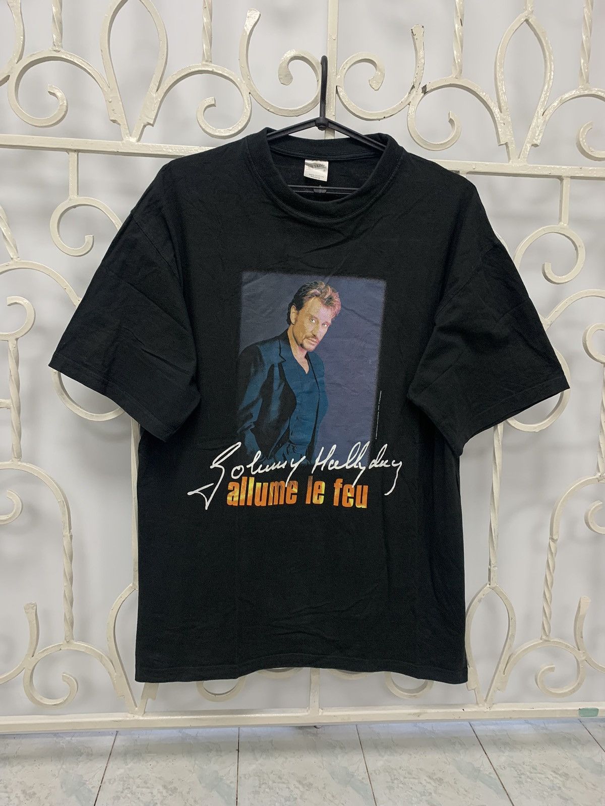 Band Tees × Vintage Vintage Johny Hallyday Stade De France Tour 1998 T-shirt Size US XL / EU 56 / 4 - 1 Thumbnail