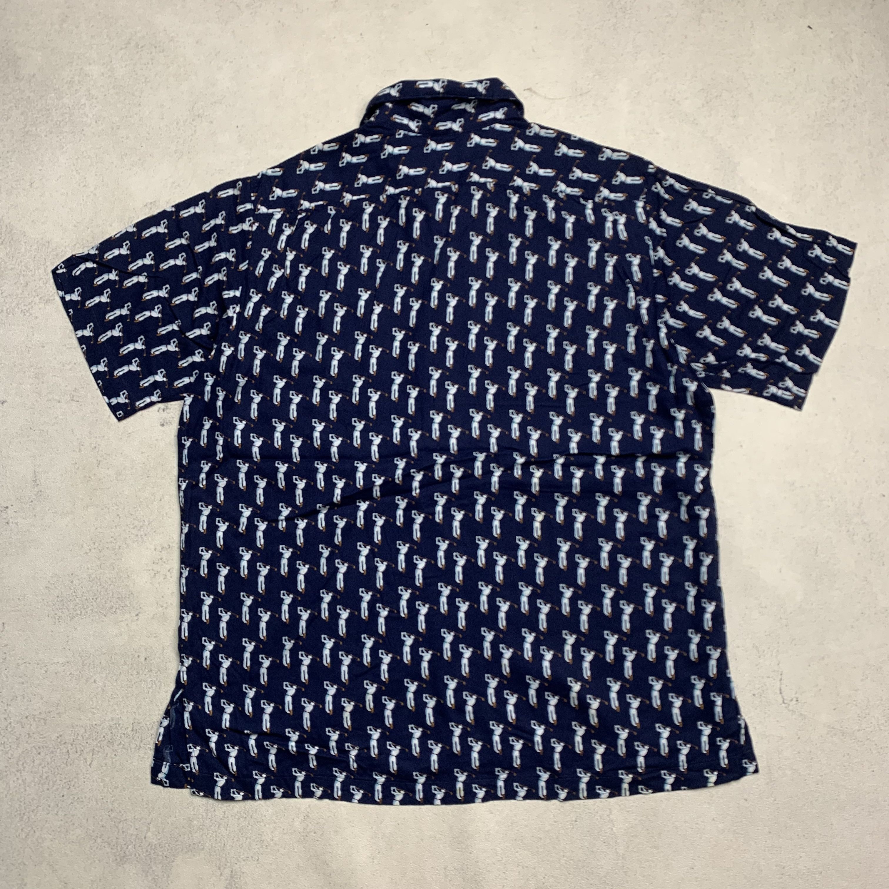 Polo Ralph Lauren Vintage Polo Ralph Lauren Golf Printed Shirt Size US M / EU 48-50 / 2 - 2 Thumbnail