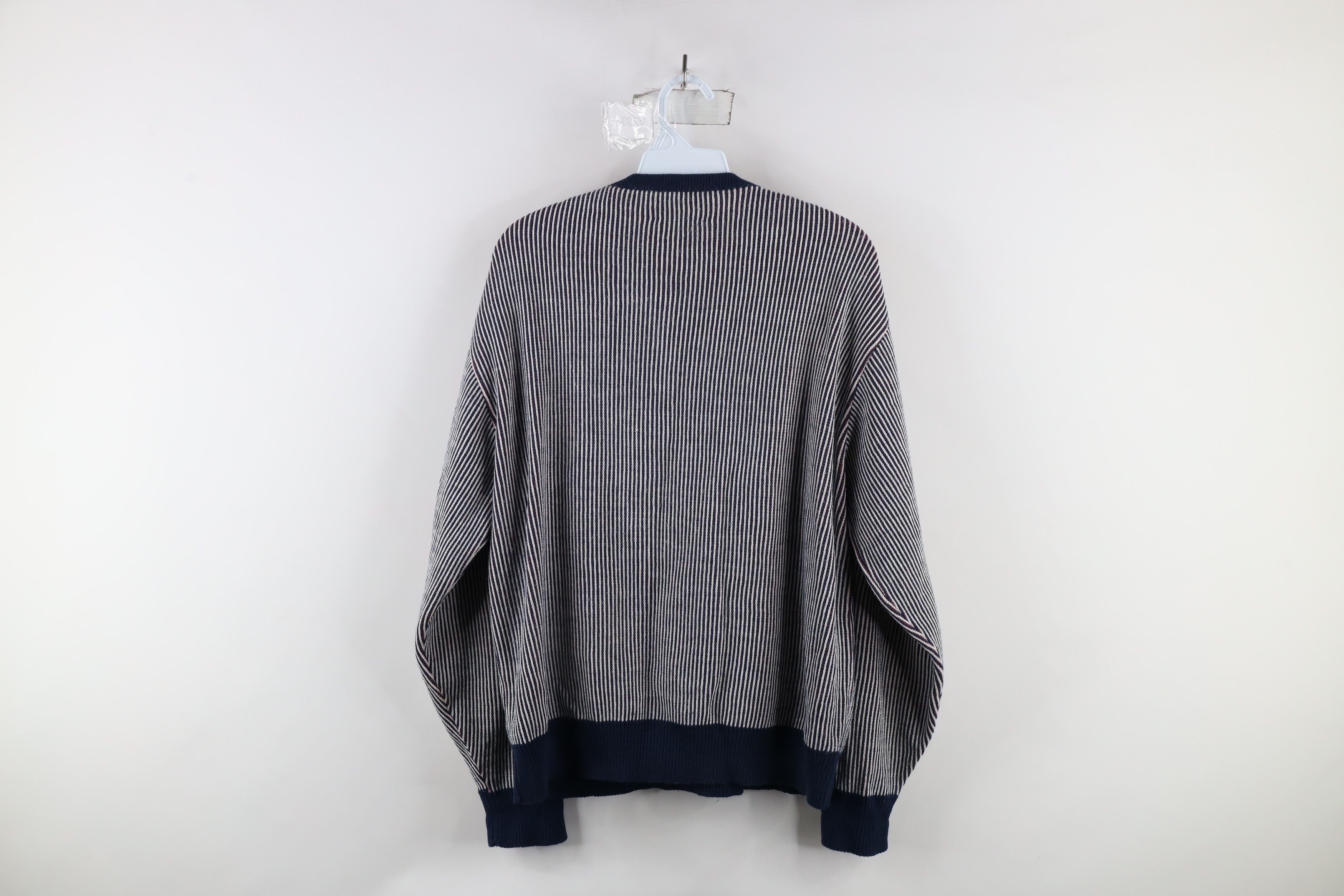 Vintage Vintage 70s Streetwear Ribbed Knit V-Neck Sweater USA Size US M / EU 48-50 / 2 - 7 Thumbnail