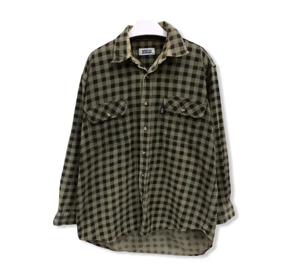 Vintage Cosby Plaid Tartan Flannel Shirt 👕