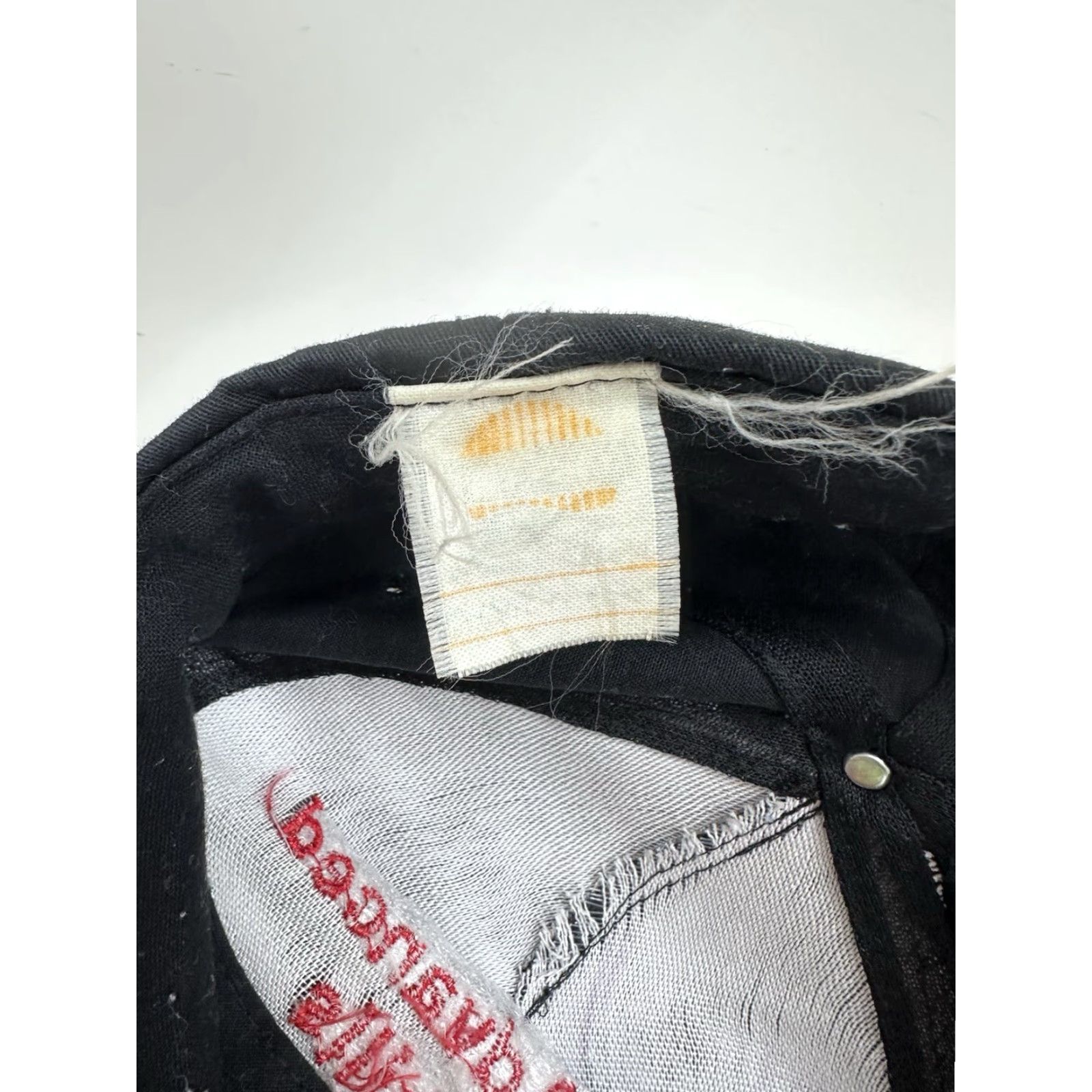Vintage Nissin Cap Snapback Hat Black Advanced Skills Center Adjustable Cap Men One Size Canvas Size ONE SIZE - 4 Thumbnail
