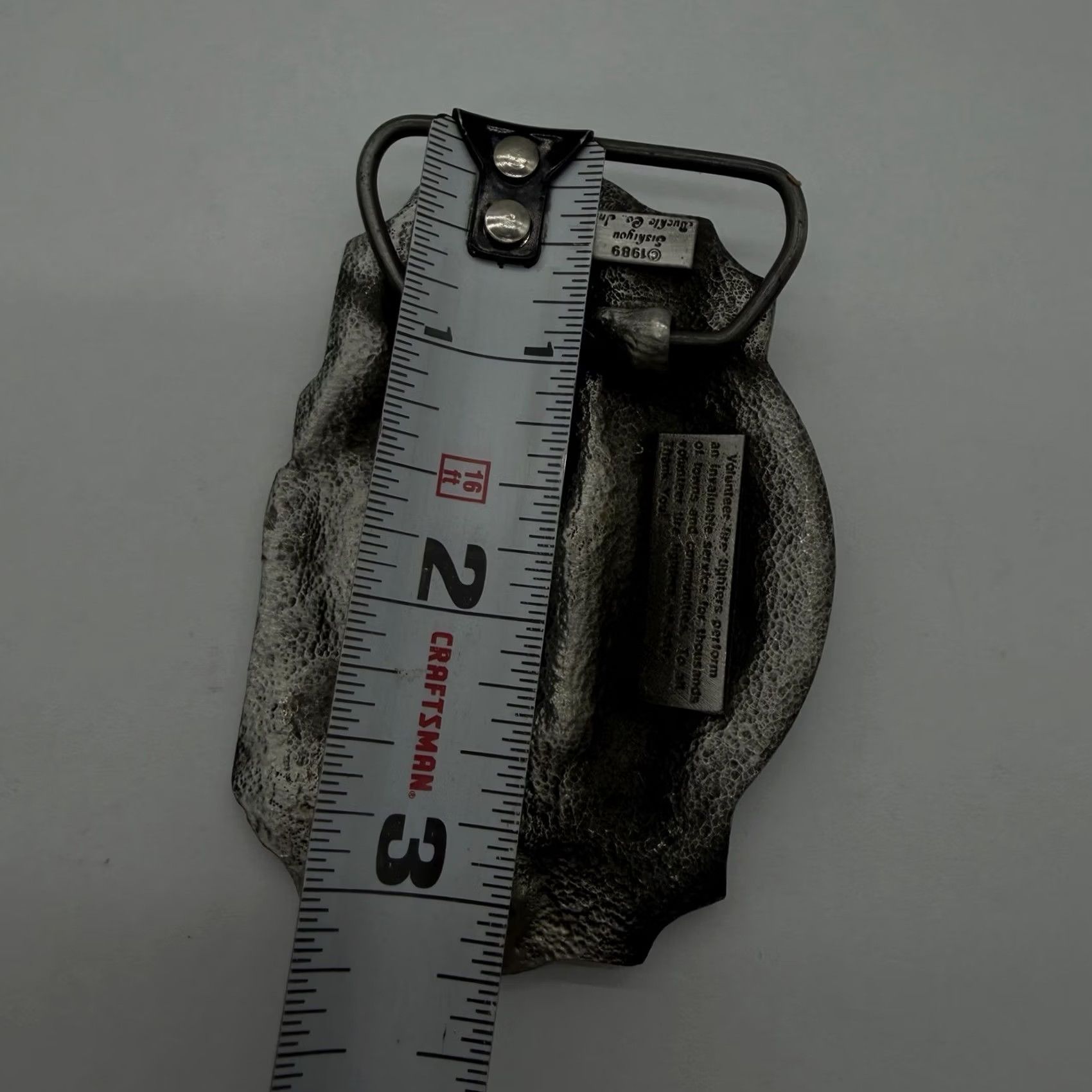 CO Vintage Siskiyou Co Volunteer Firefighter Fire Truck Belt Buckle Pewter USA Size ONE SIZE - 3 Thumbnail