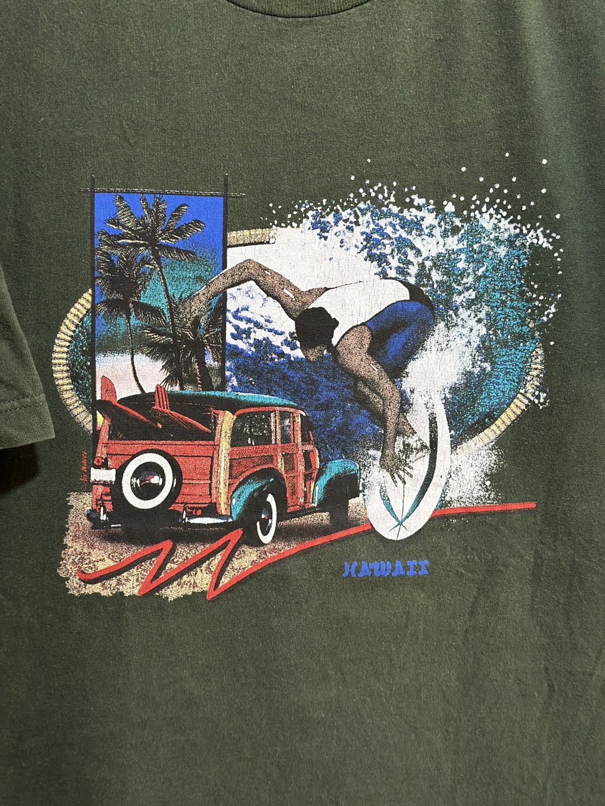 Alstyle × Vintage Vintage Alstyle Hawaii Sun Faded Tee Size US XL / EU 56 / 4 - 2 Thumbnail