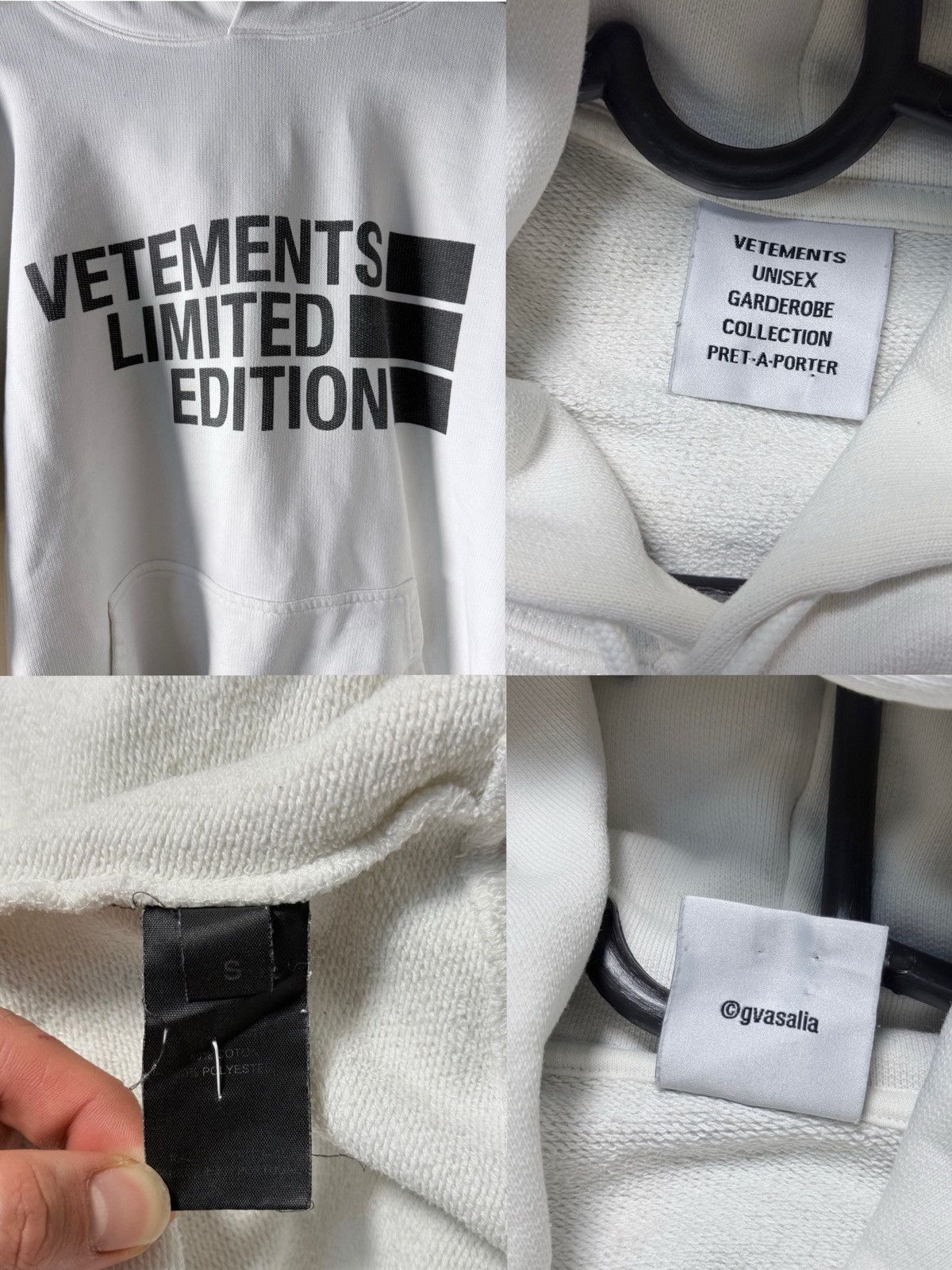 Vetements VETEMENTS LIMITED EDITION White Hoodie Size US S / EU 44-46 / 1 - 3 Thumbnail