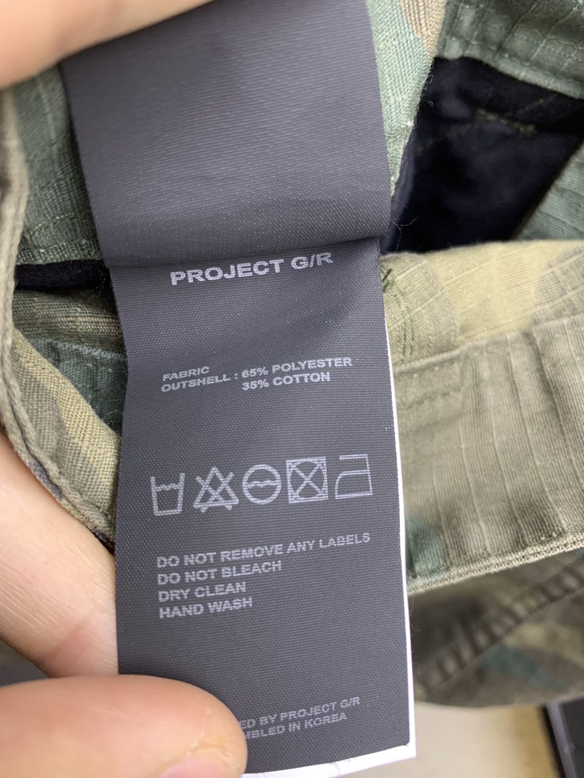 PROJECT GR WASHED CARGO PANTS - CAMO