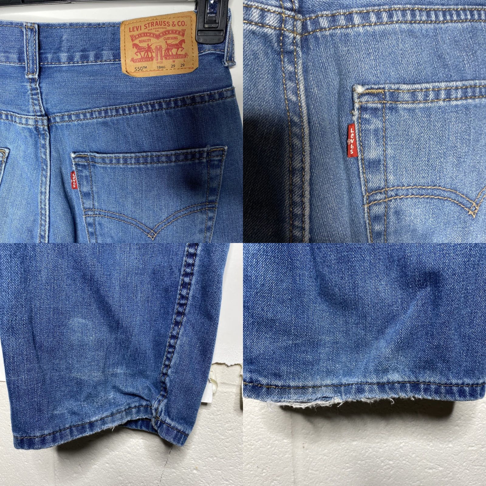 Levi's Levi’s 550 Jeans Straight 30x30 Medium Wash Blue Mens Regular 5-Pocket Denim Zip Closure Size US 30 / EU 46 - 8 Thumbnail