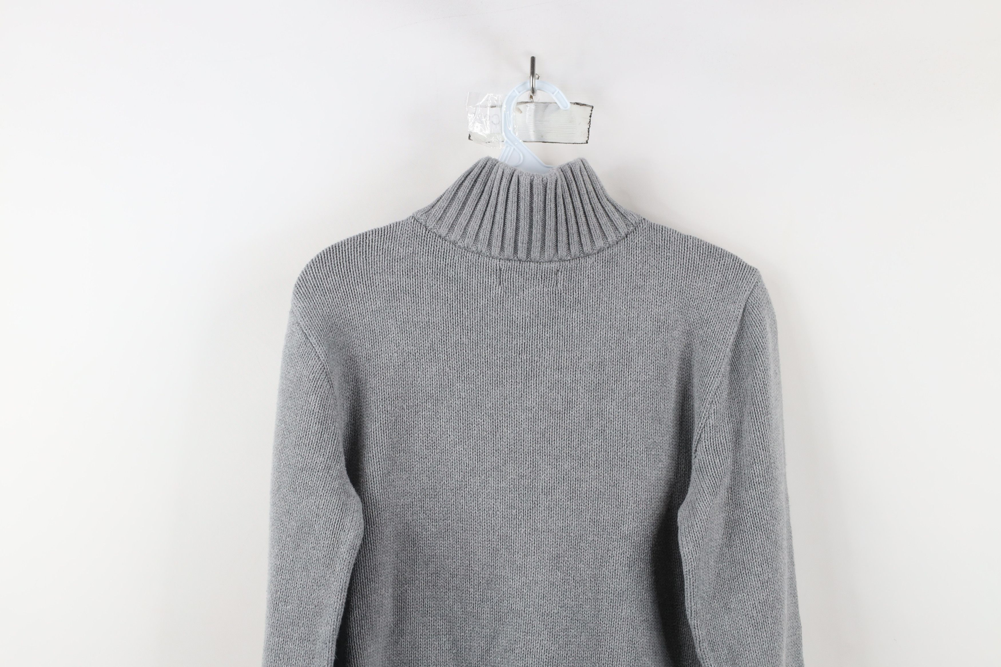 Ralph Lauren × Vintage Vintage Ralph Lauren Knit Half Zip Pullover Sweater Gray Size US XS / EU 42 / 0 - 10 Thumbnail